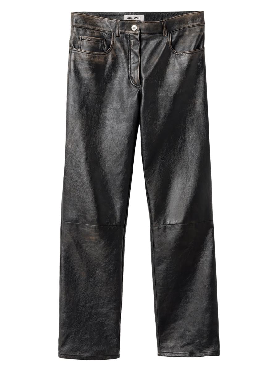 Miu Miu Nappa Leather Pants | Saks Fifth Avenue
