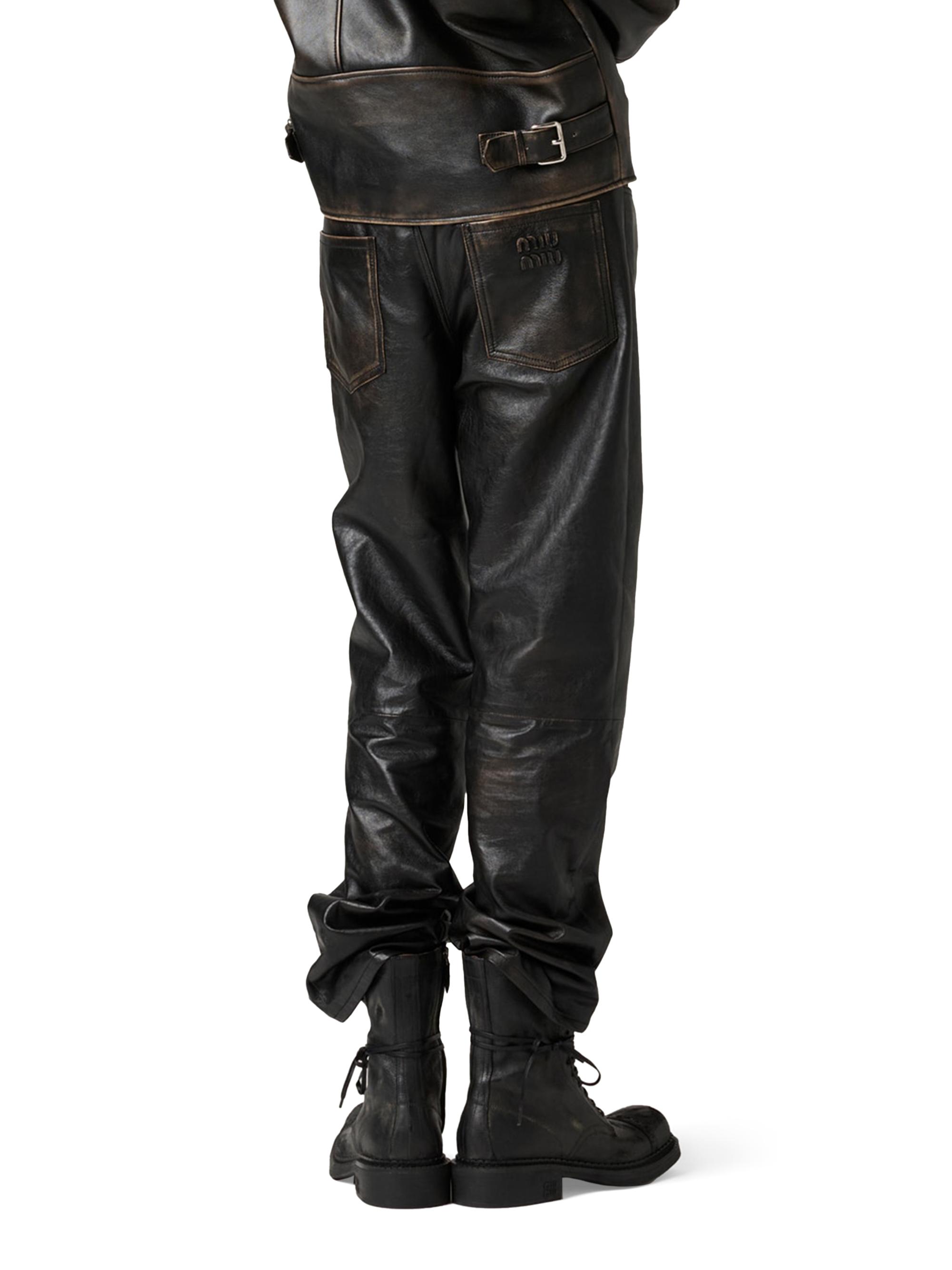 Miu Miu Nappa Leather Pants | Saks Fifth Avenue