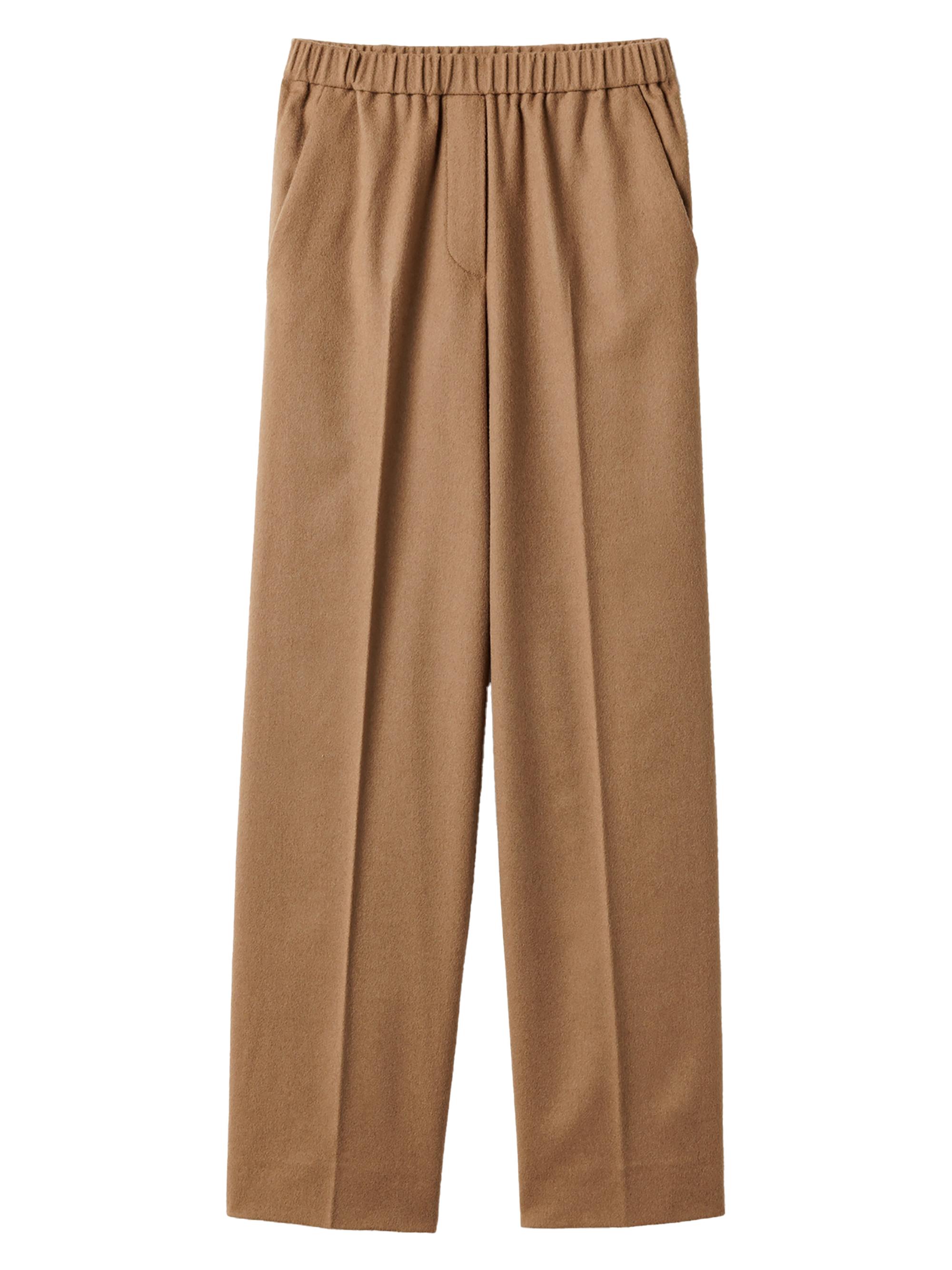 Miu Miu Women's Camel Hair Drawstring Pants - Brown