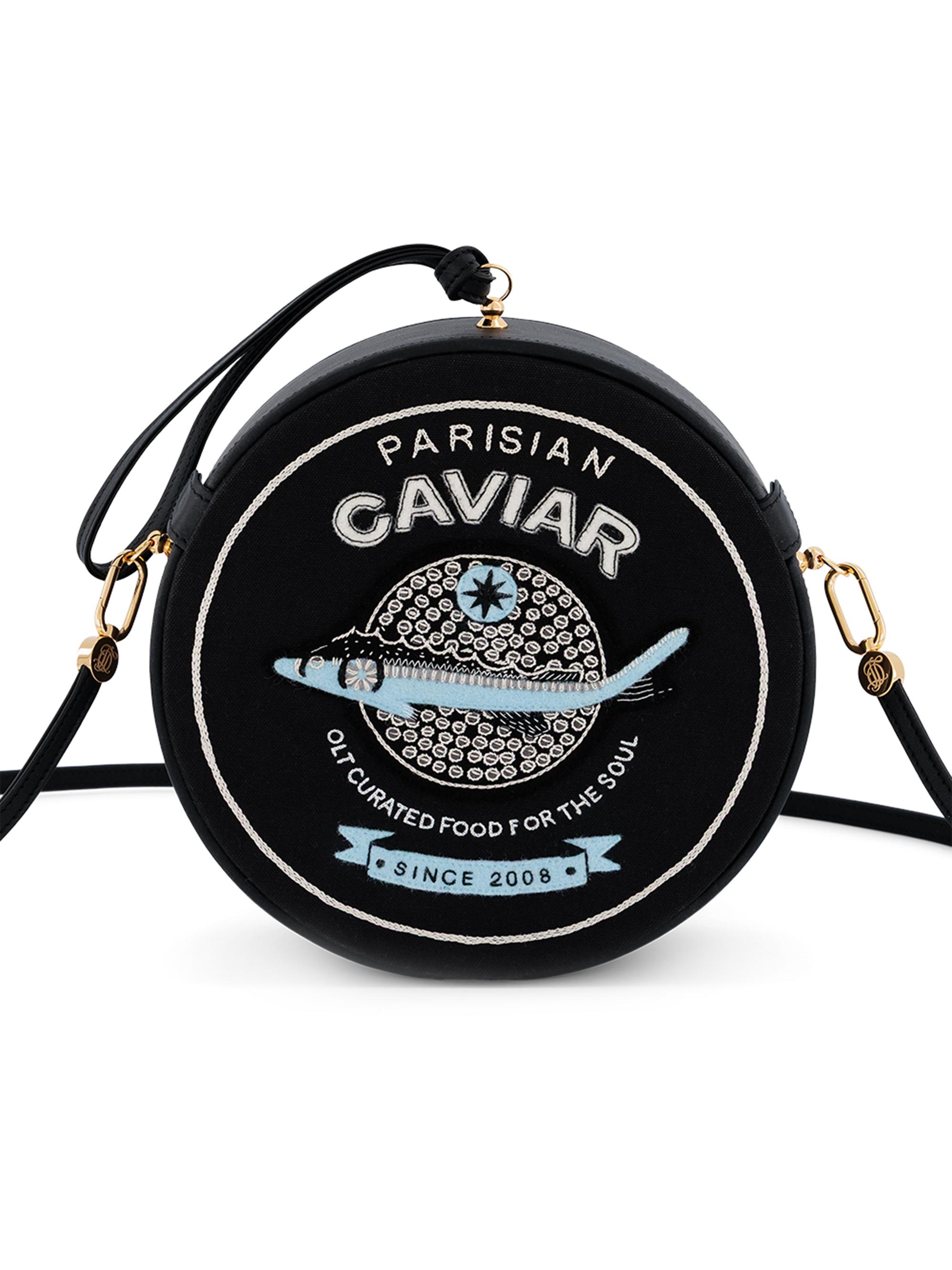 Olympia Le Tan Women's Parisian Caviar Large Leather Clutch - Black