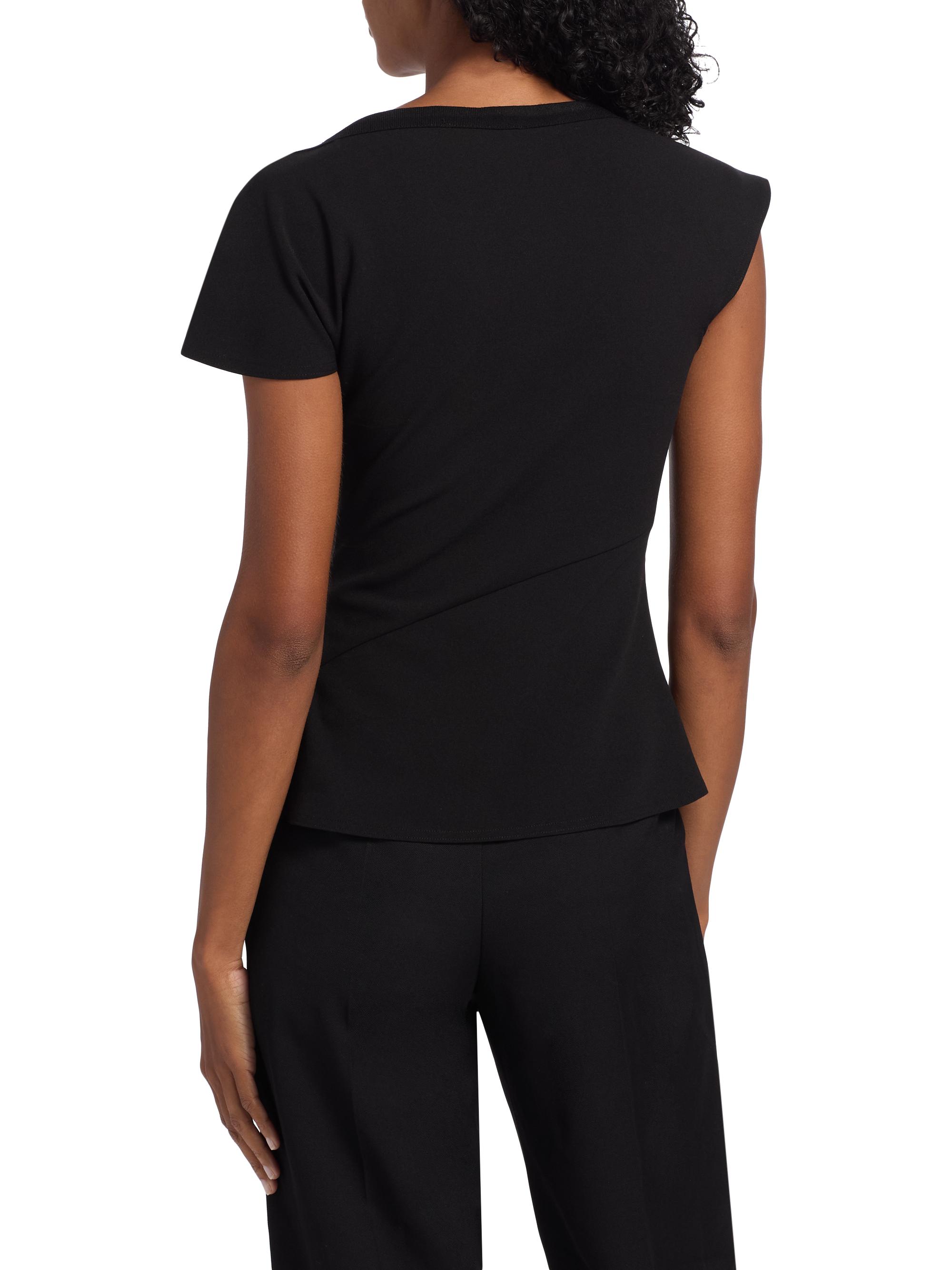Derek Lam 10 Crosby Luelle Asymmetric Crepe Knit Top | Saks Fifth