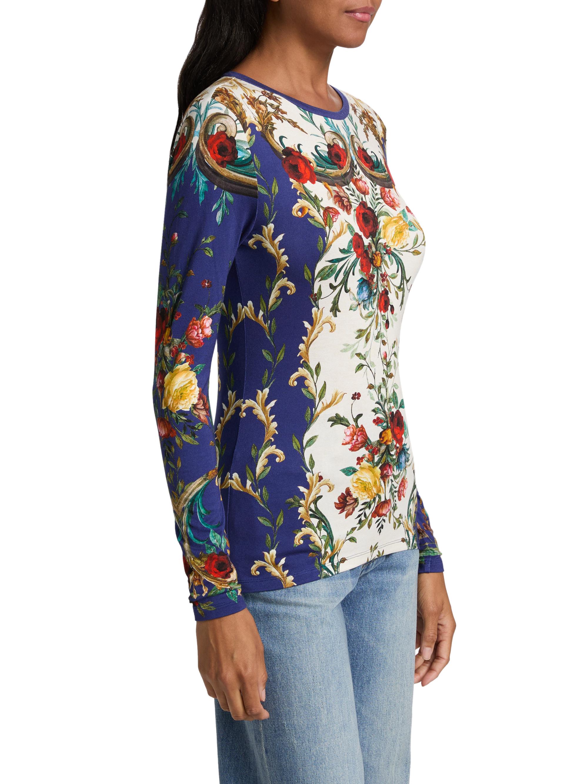 ALICE + OLIVIA Delaina Long-Sleeve Top | Saks Fifth Avenue