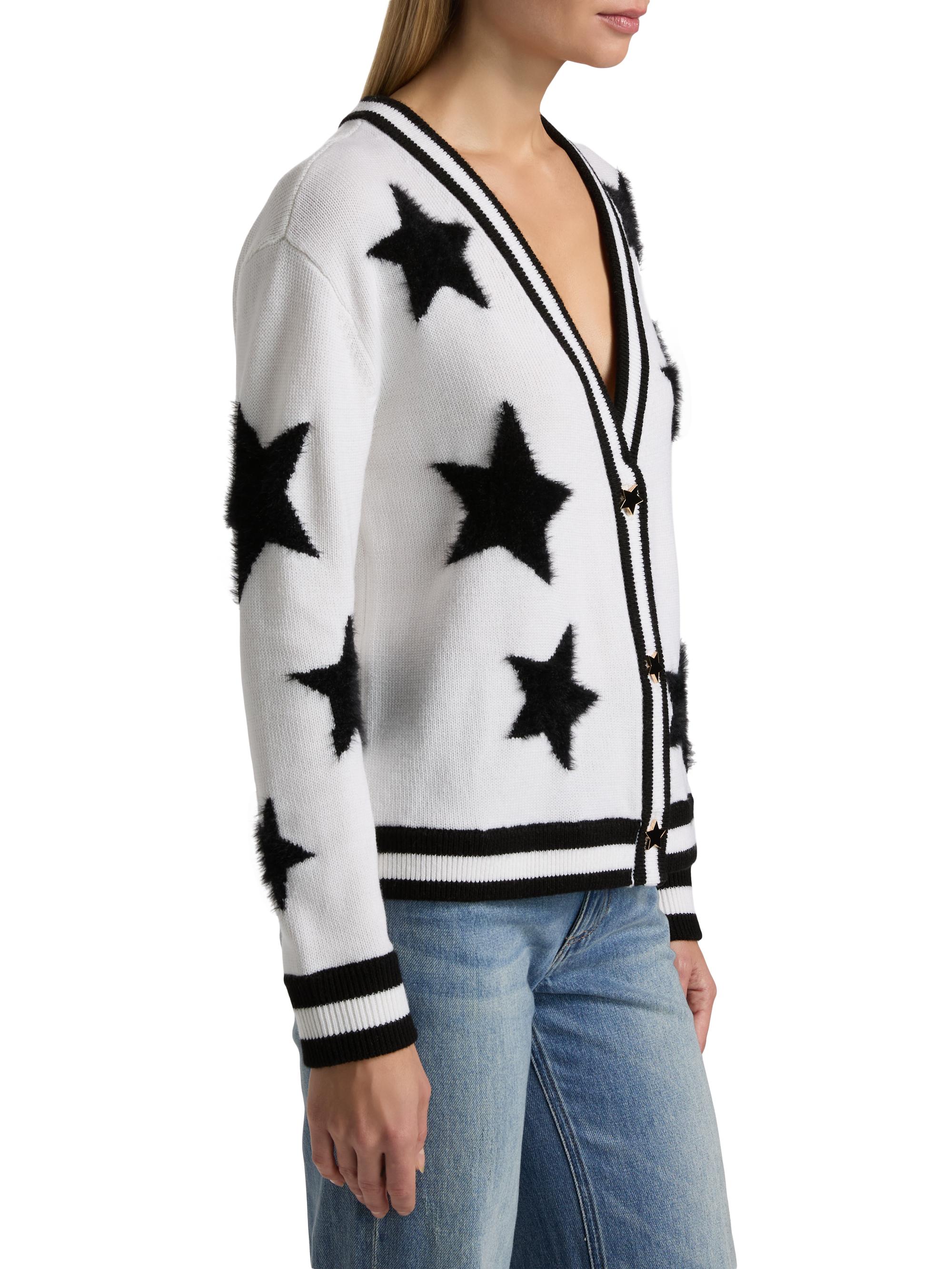 ALICE + OLIVIA Bradley Star Wool-Blend Cardigan | Saks Fifth Avenue