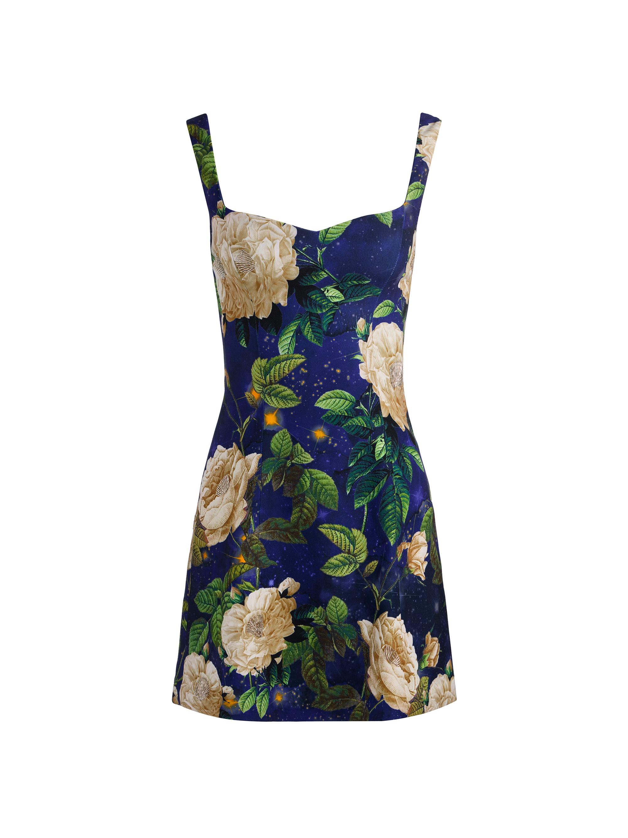 Alice + Olivia Eve Floral Sweetheart Minidress | Saks Fifth Avenue