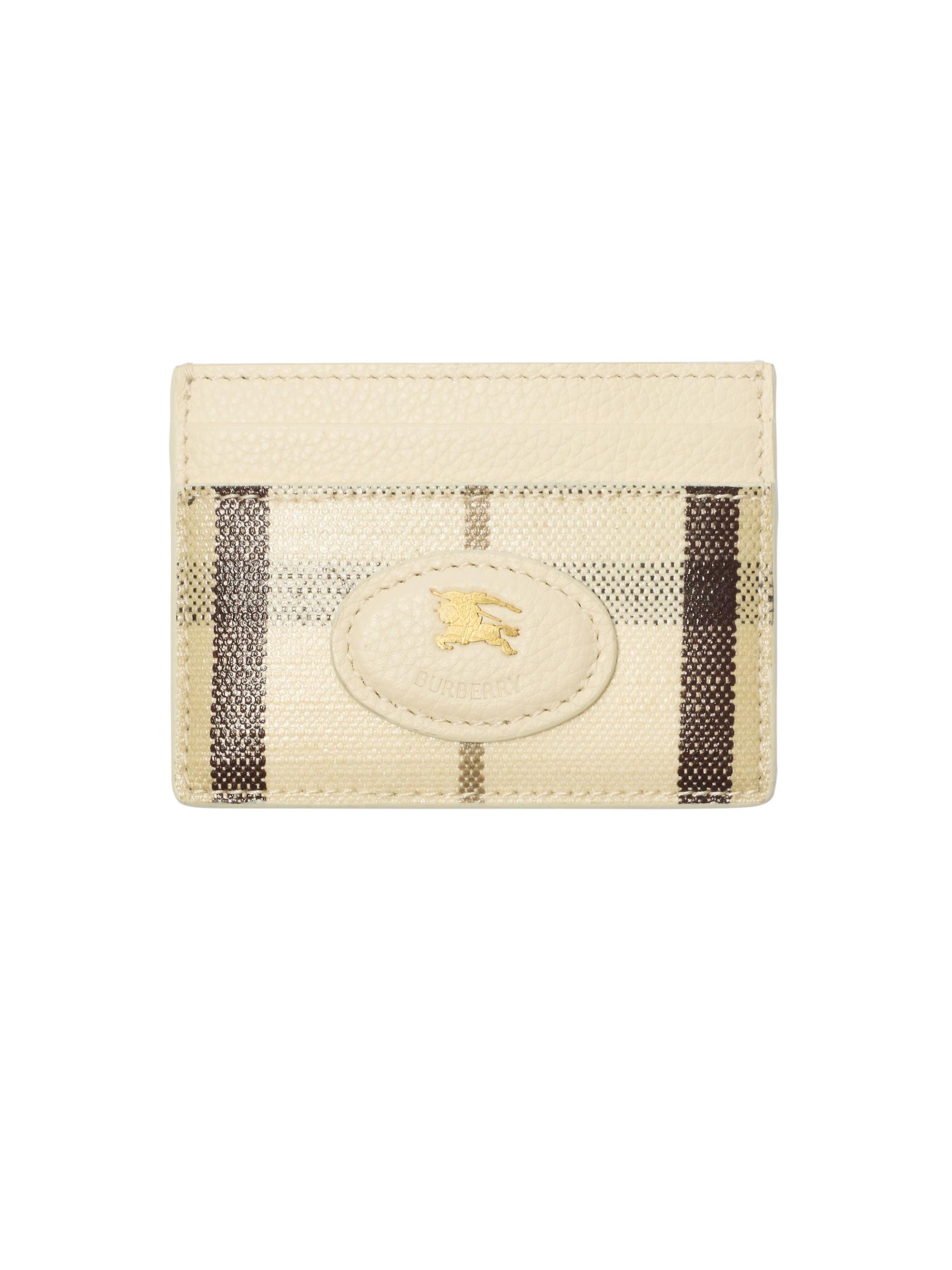 Burberry Women's Highlands Check Card Case - Light Beige
