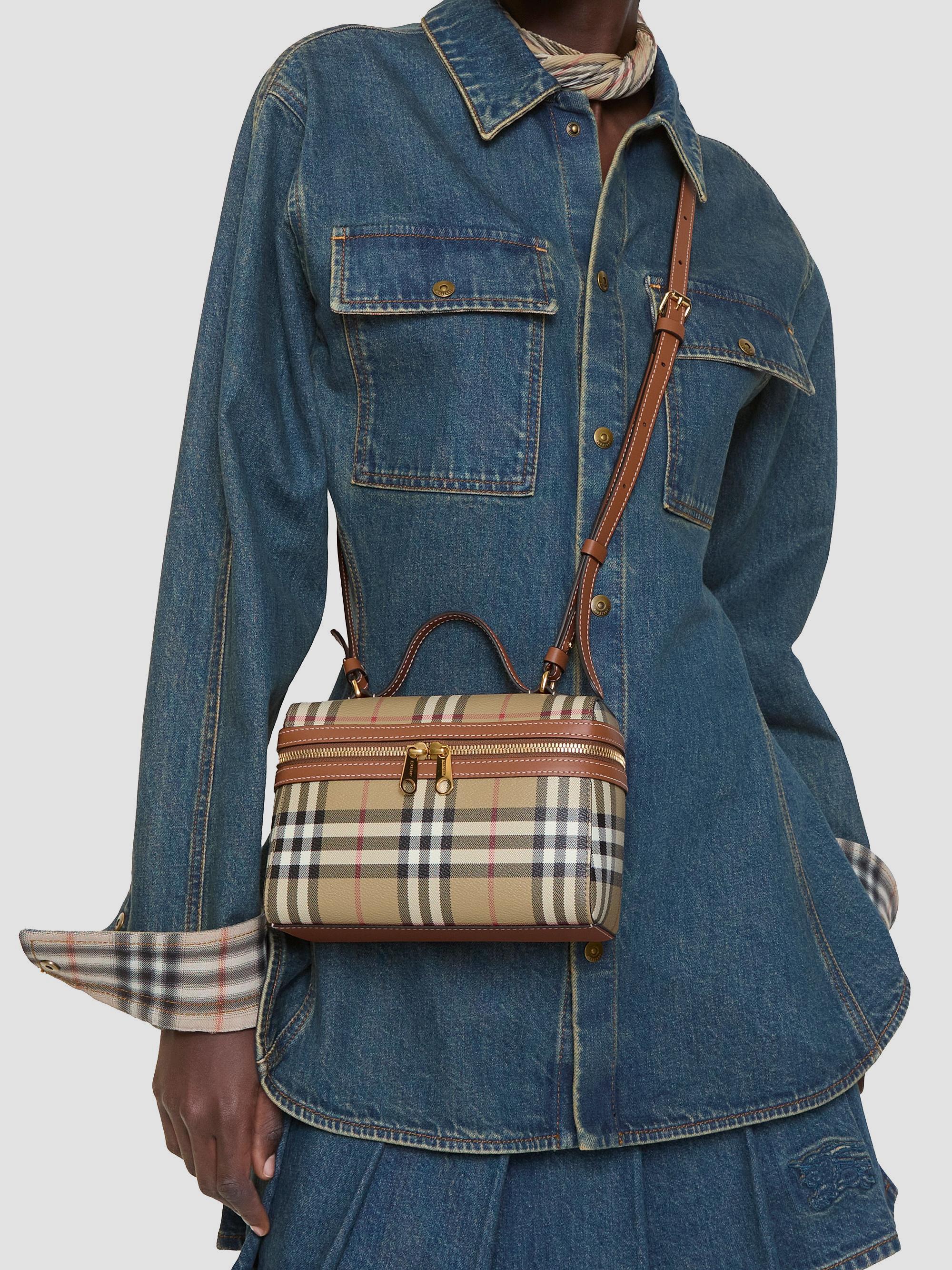 Burberry Heritage Check Vanity Bag | Saks Fifth Avenue