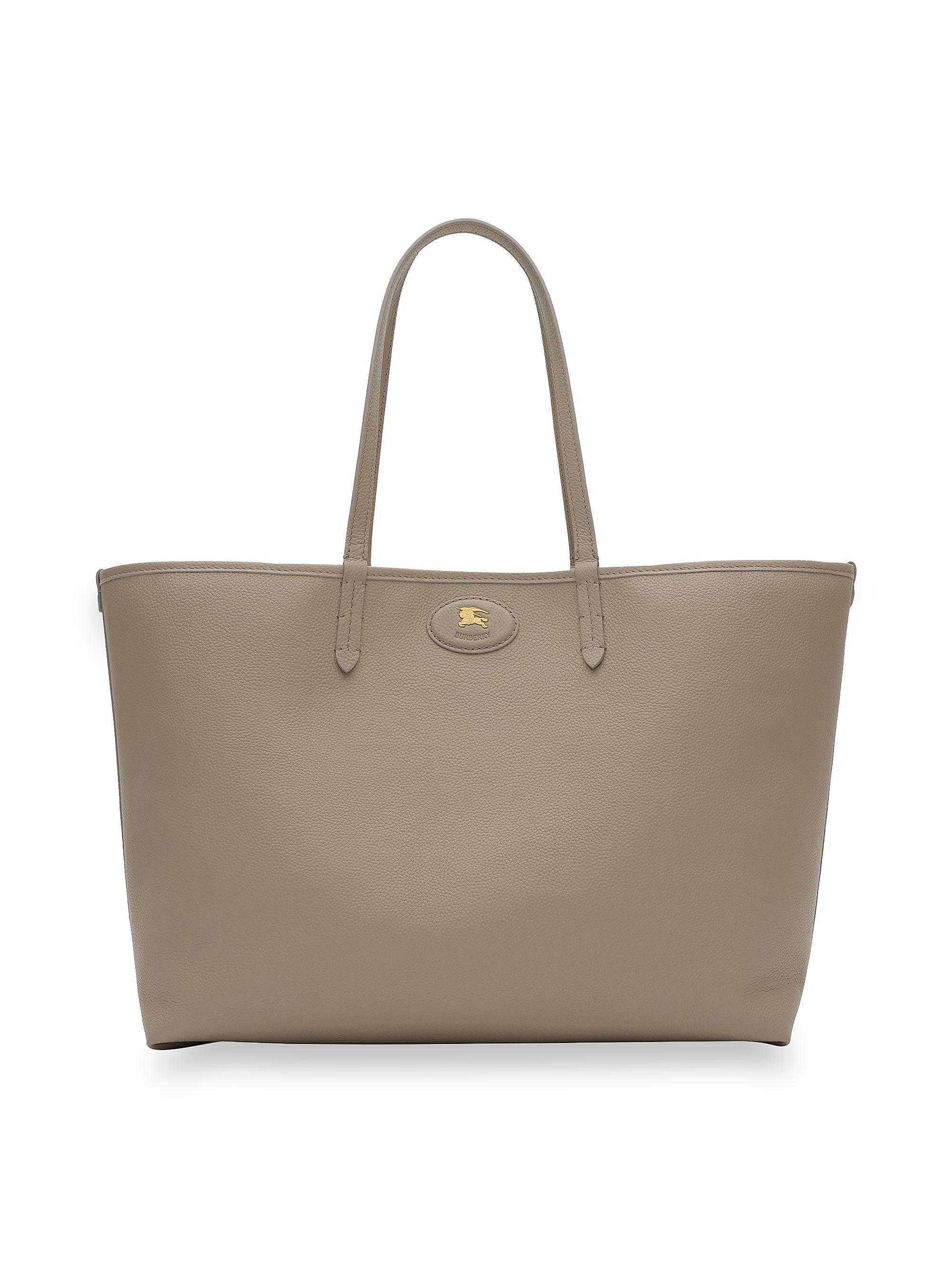 Burberry Women's Bloomsbury  Check Reversible Tote Bag - Mushroom And Mallow Pink