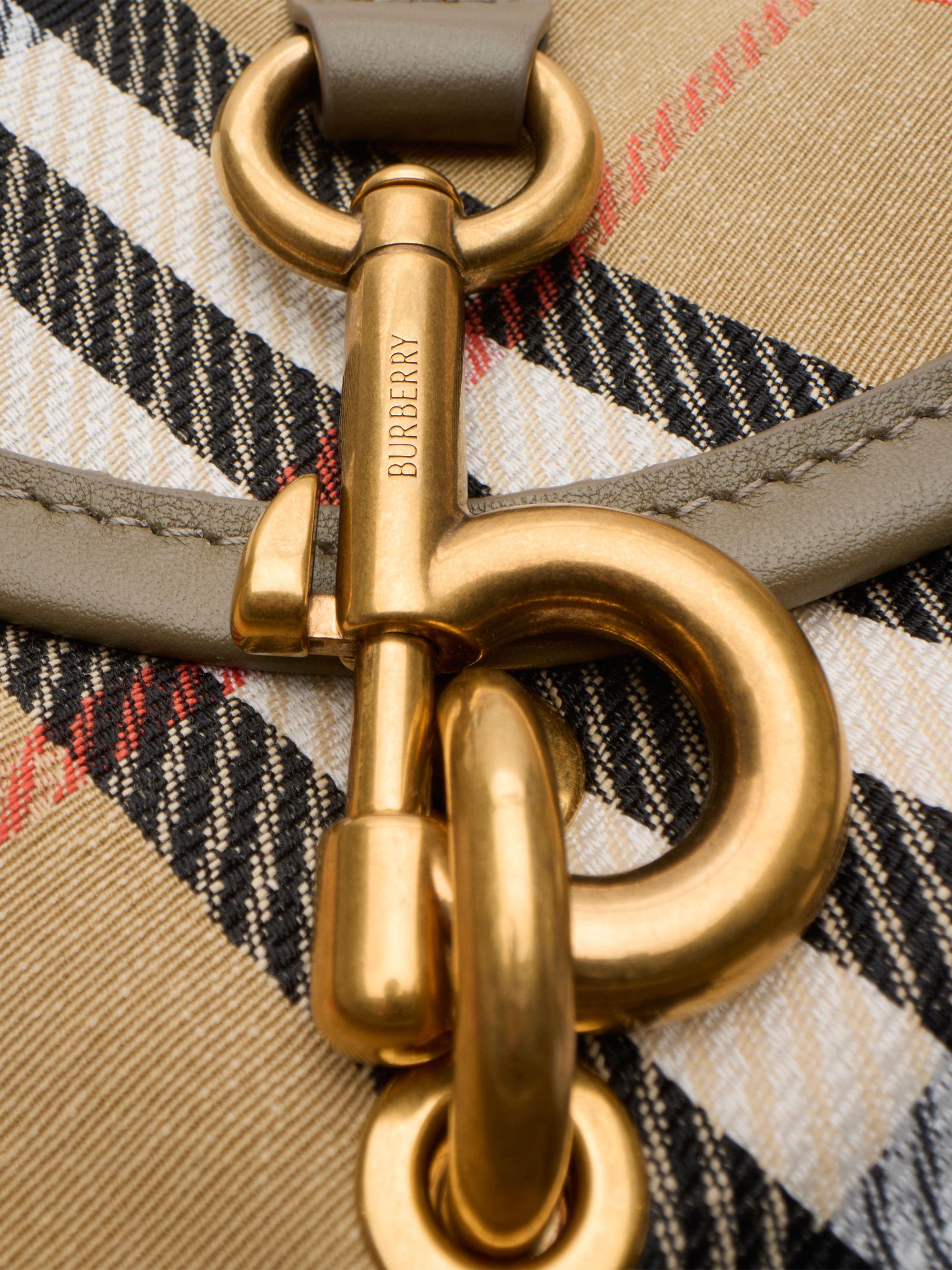 Burberry B Clip Mini Check Crossbody Bag | Saks Fifth Avenue