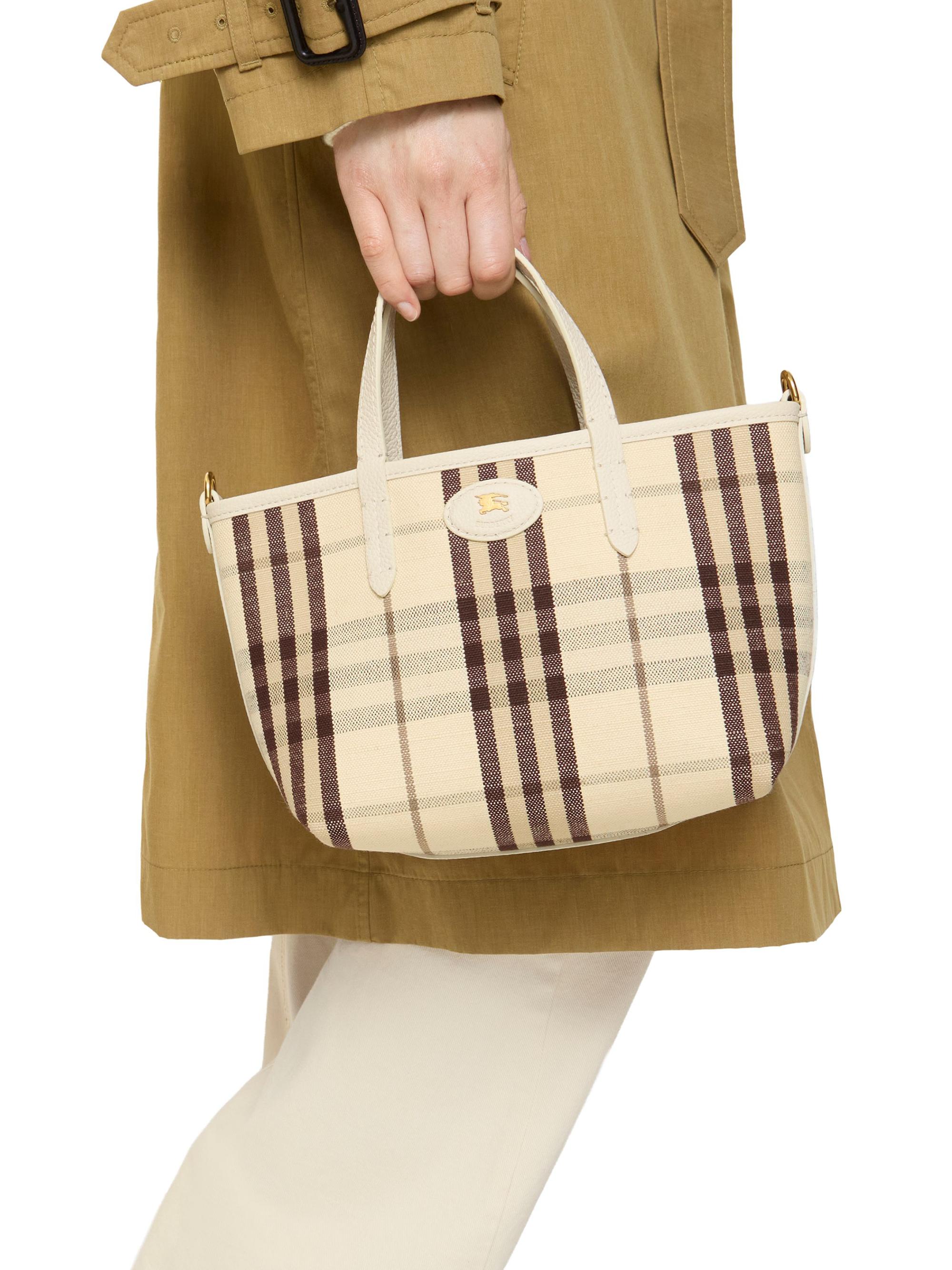 Burberry Bloomsbury Mini Reversible Leather Tote Bag | Saks Fifth