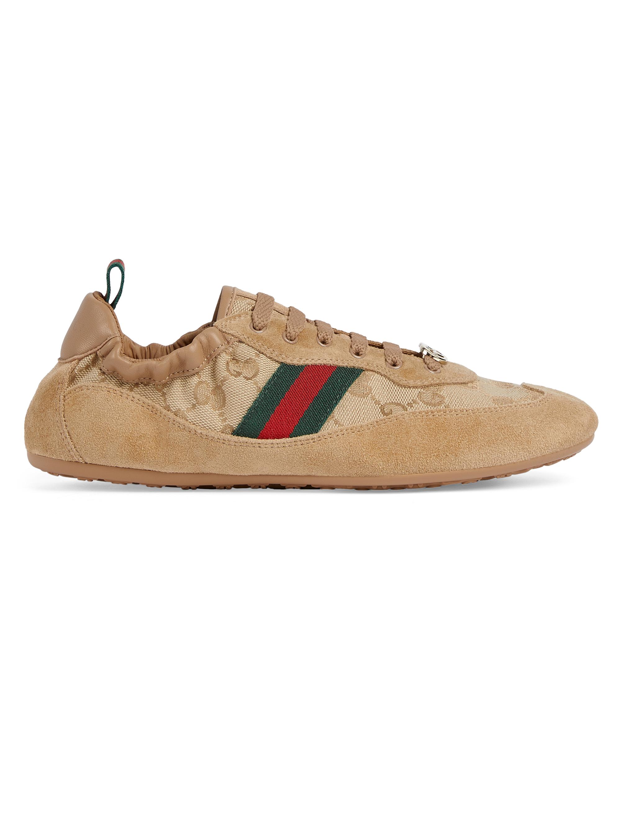 Gucci Women's GG Canvas Low-Top Sneakers - Brown