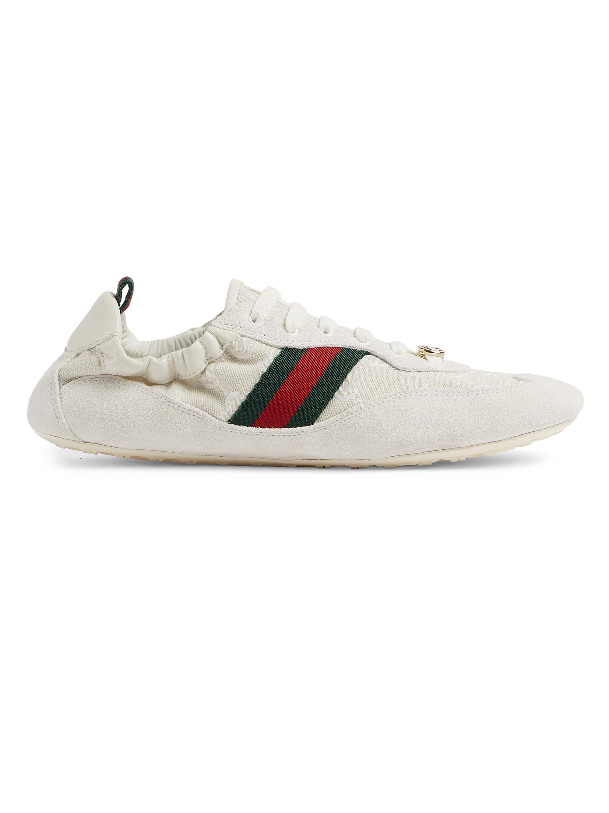 Gucci Women's GG Canvas Low-Top Sneakers - Off White