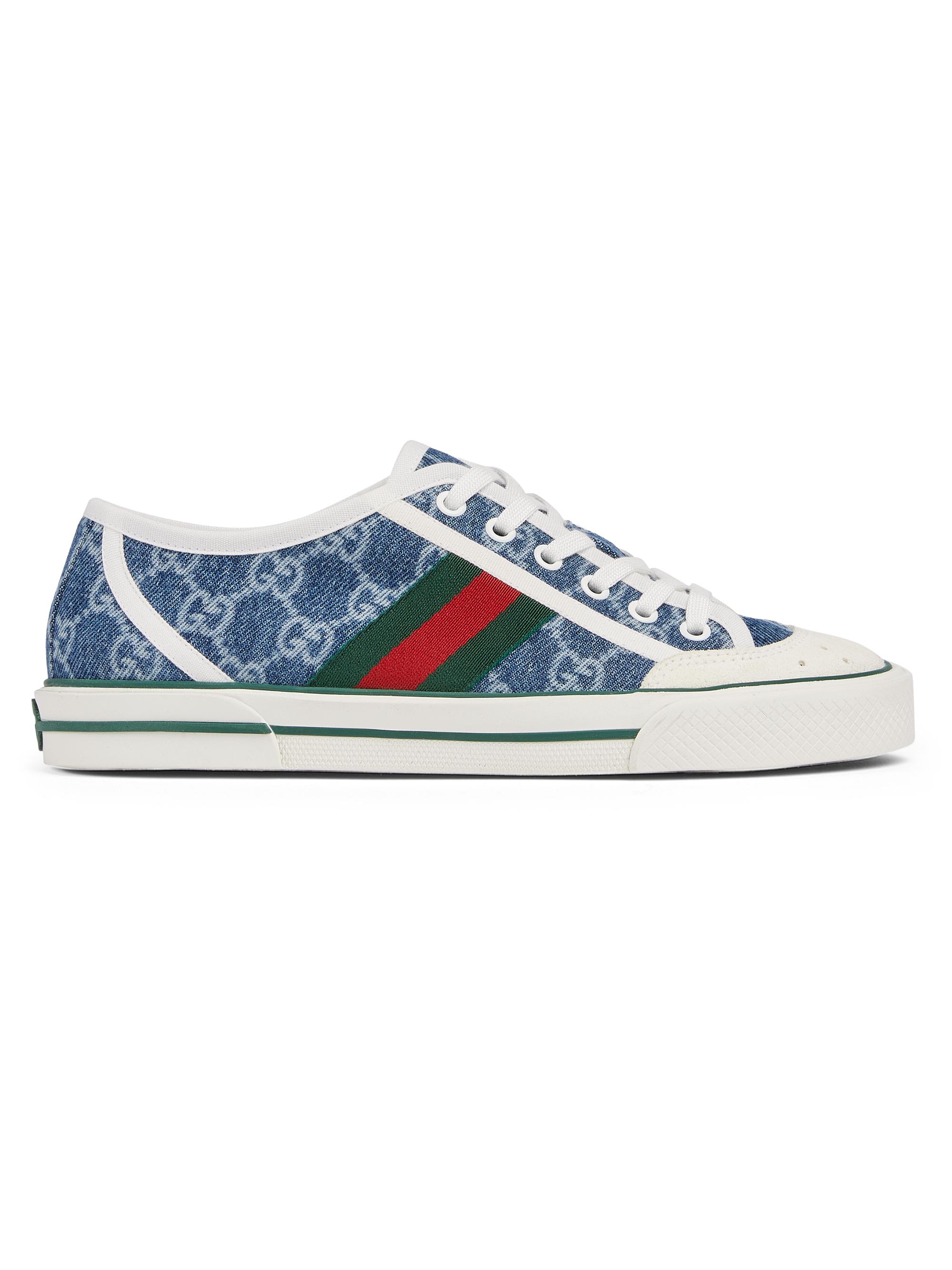 Gucci Women's Tennis 1977 Denim Low-Top Sneakers - Medium Blue