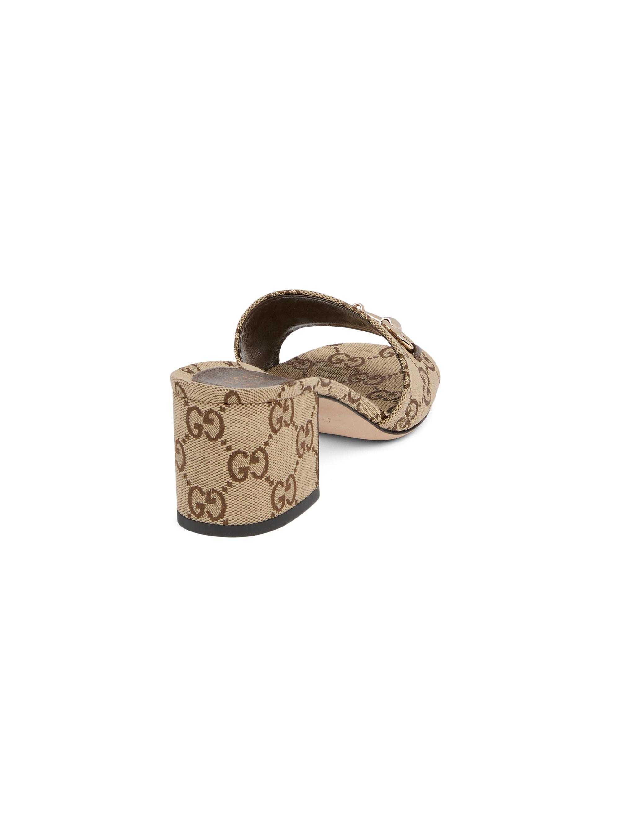 Gucci Siaga 55MM GG Canvas Sandals | Saks Fifth Avenue