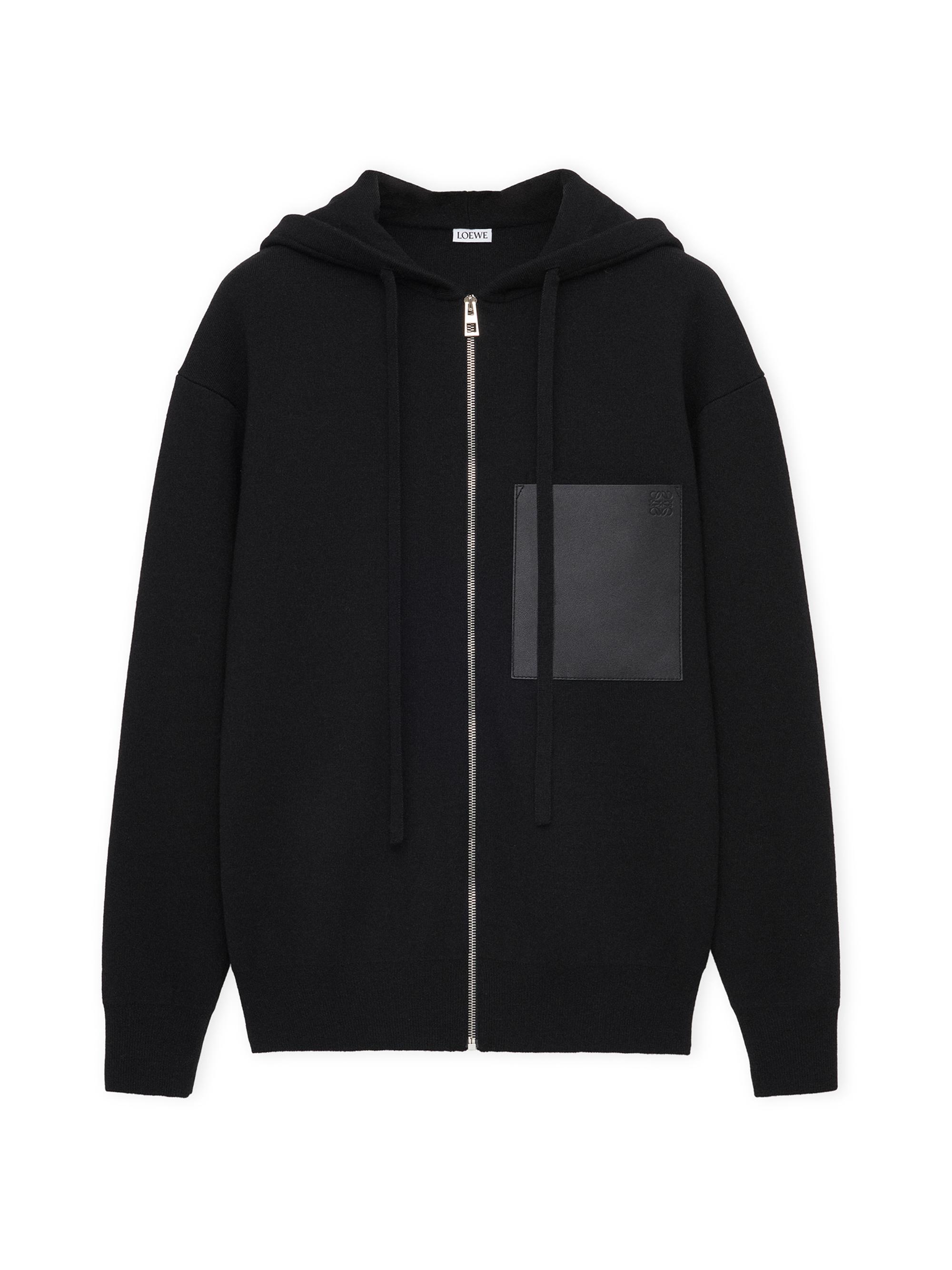 LOEWE Leather Pocket Relaxed-Fit Hoodie | Saks Fifth Avenue