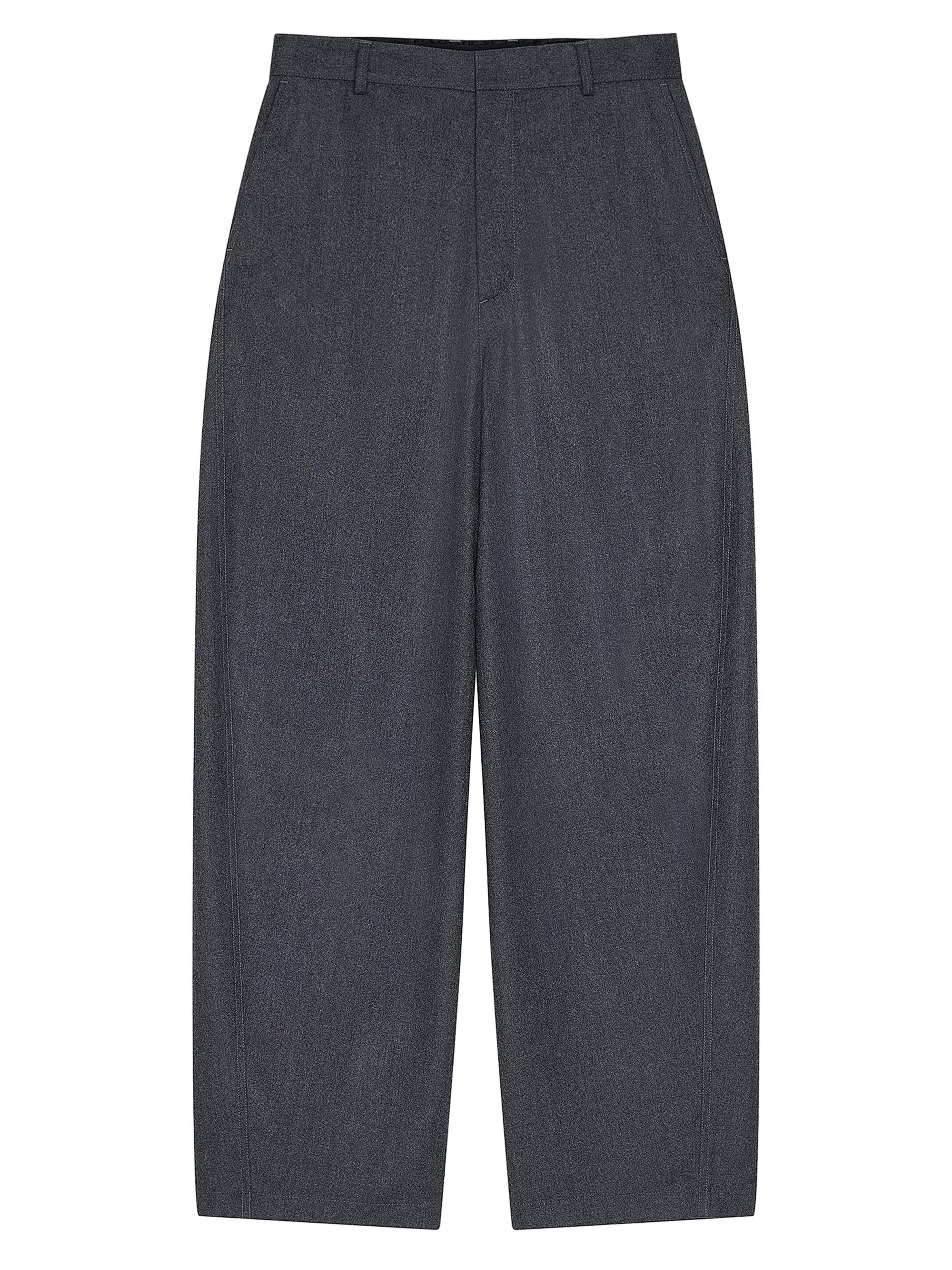 Givenchy Men's Couture Seam Trousers in Flannel - Grey Mix