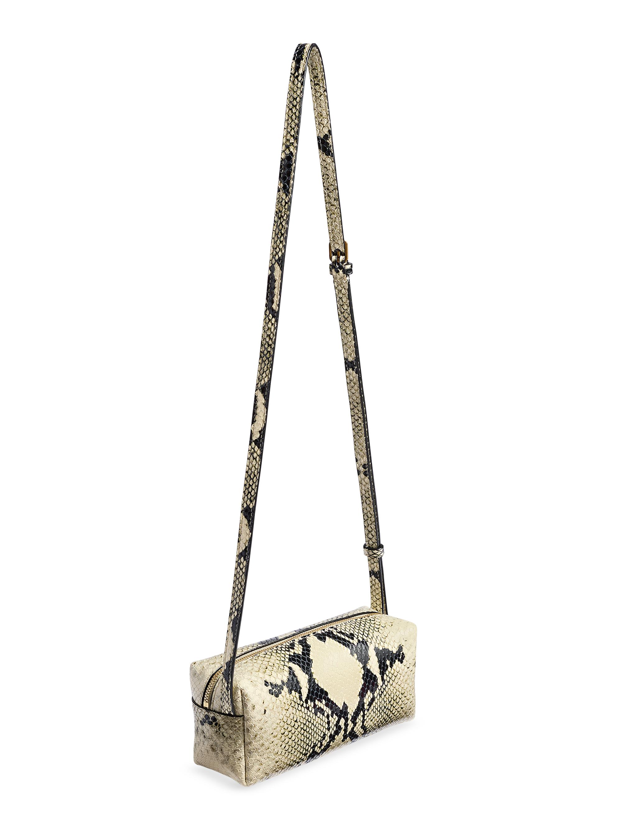 Khaite Mini Kye Snake-Print Leather Crossbody Bag | Saks Fifth Avenue