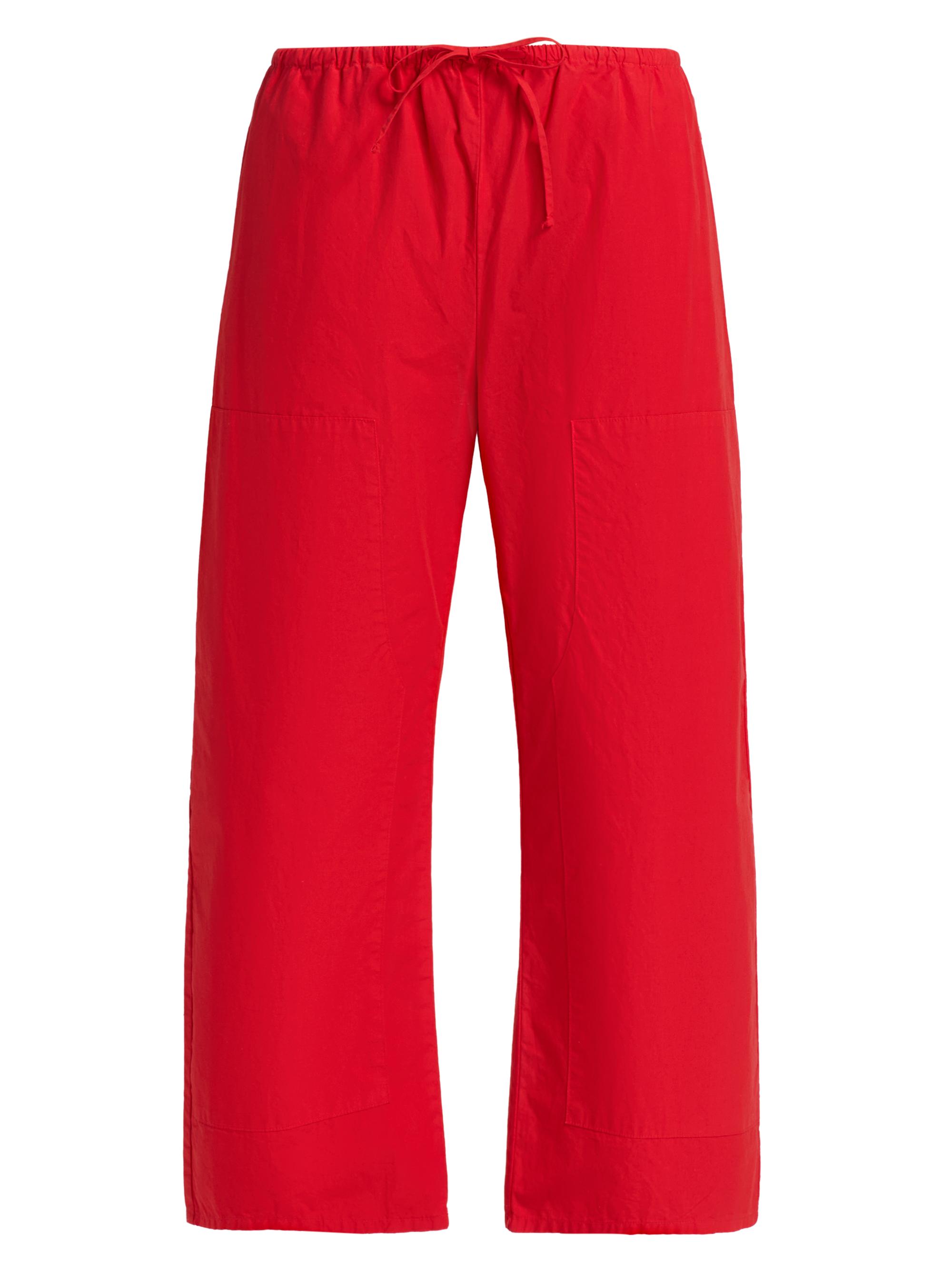 Leset Women's Kyoto Cotton Carpenter Pants - Cerise - Women's Clothing