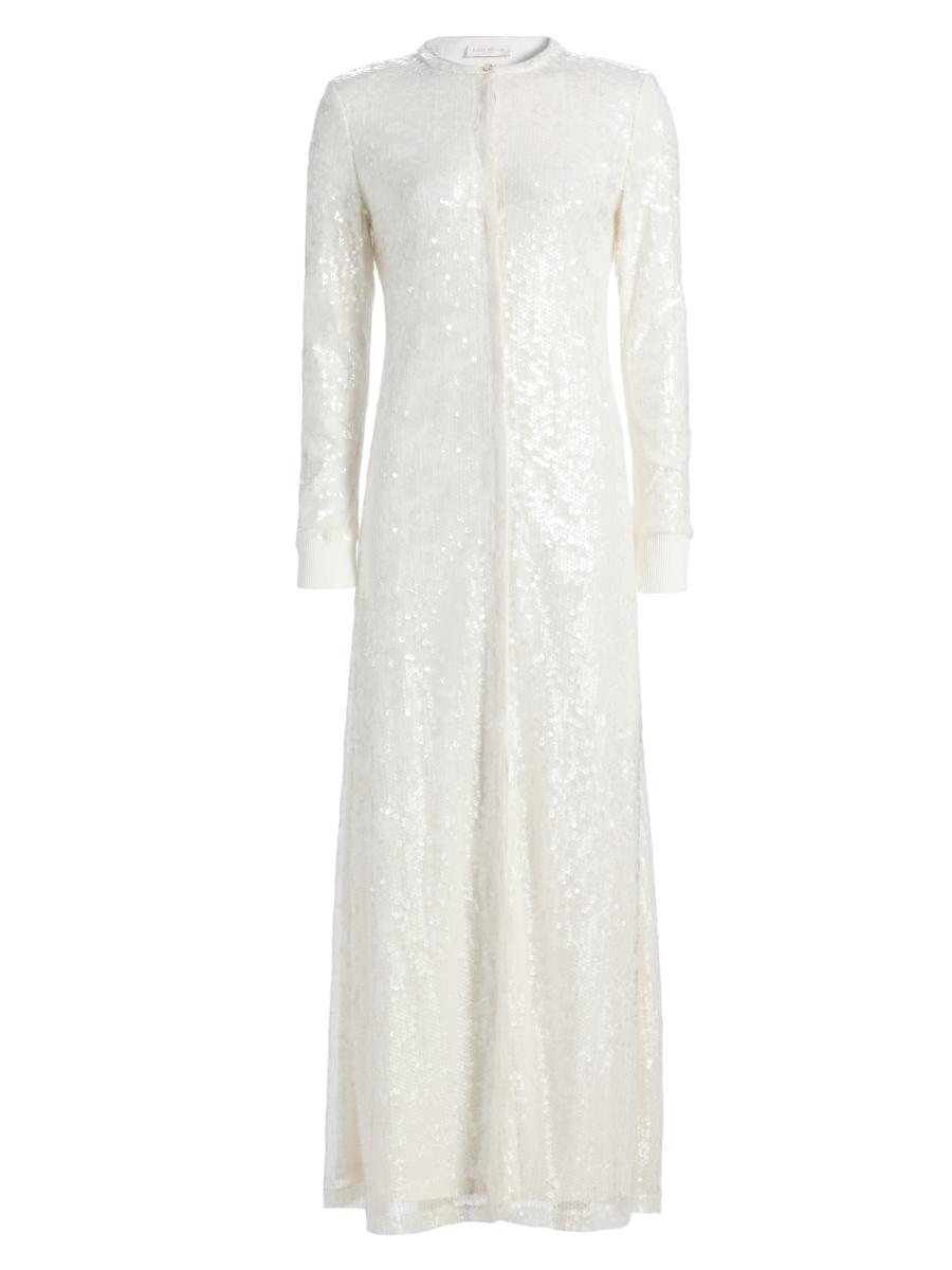 yk様　ラウンジドレス　オーガンジーM65 ホワイト Ramy Brook Oriana Sequined Convertible Duster | Saks Fifth Avenue