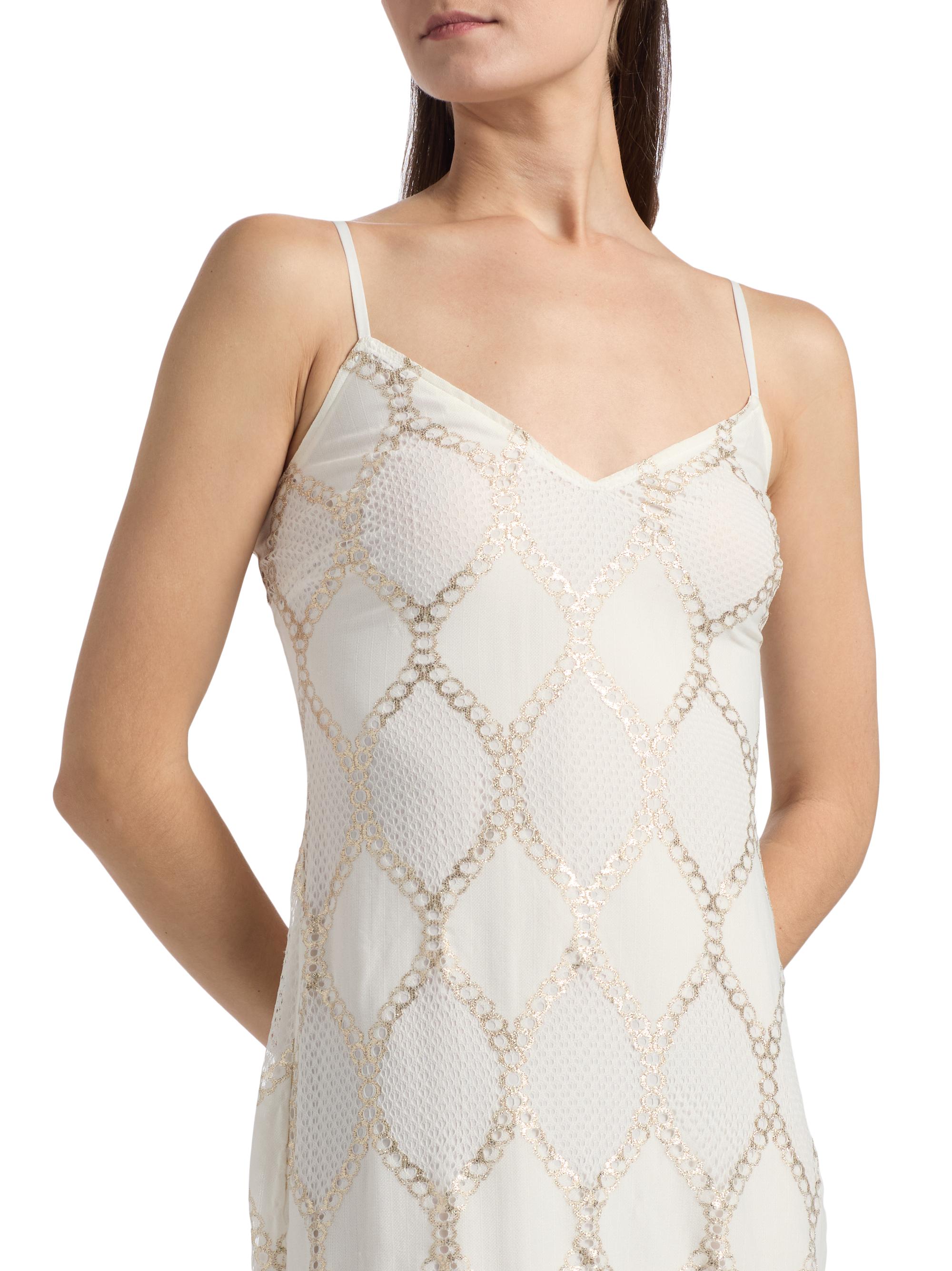 Ramy Brook Lynn Metallic Chain Midi-Dress | Saks Fifth Avenue