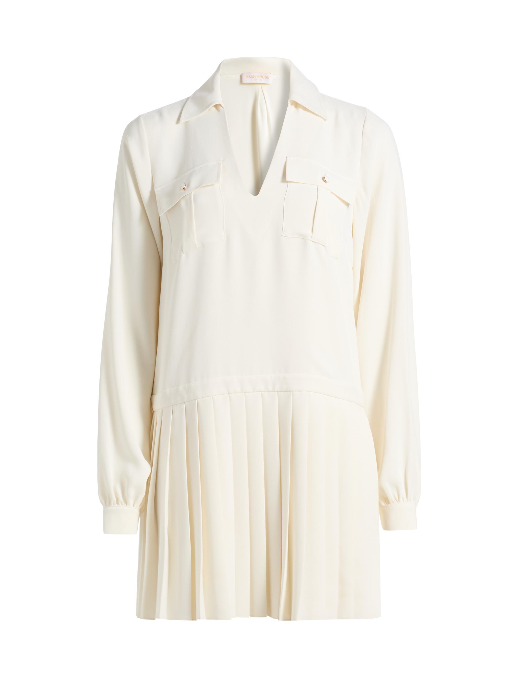 Ramy Brook Women's Mercedes Utility Pleated Minidress - Winter White