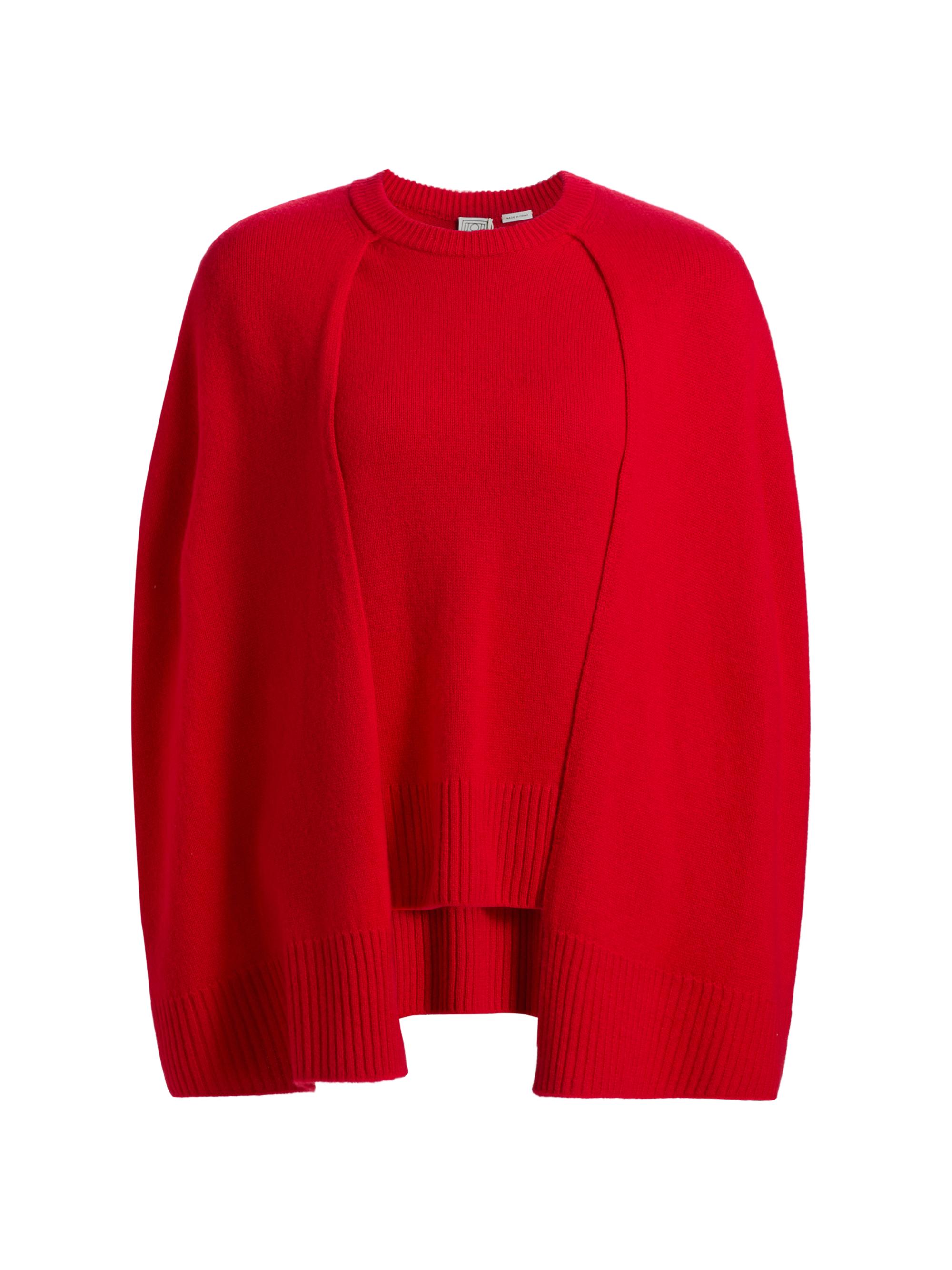 Toteme Women's Cape Cashmere Sweater - Poppy
