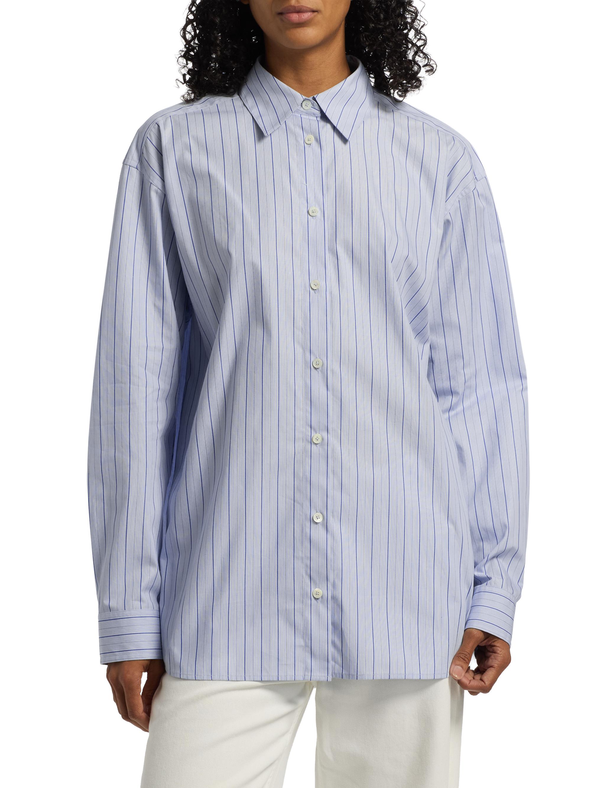 TOTEME ストライプコットンシャツ　アシンメトリー TOTEME ストライプコットンシャツ アシンメトリー