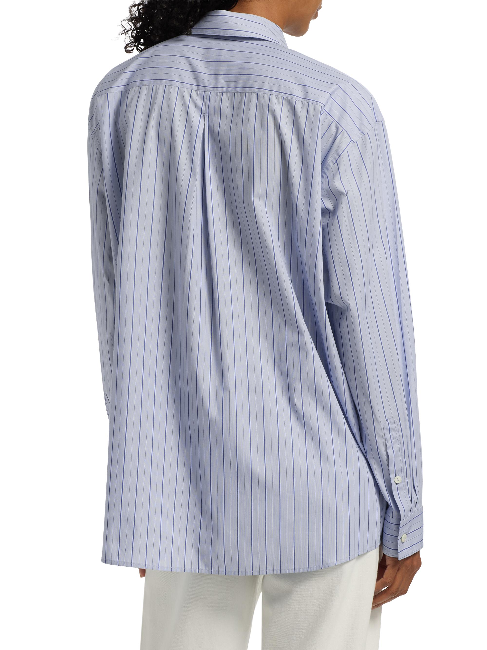 Toteme Oversized Classic Stripe Button-Front Shirt | Saks Fifth Avenue