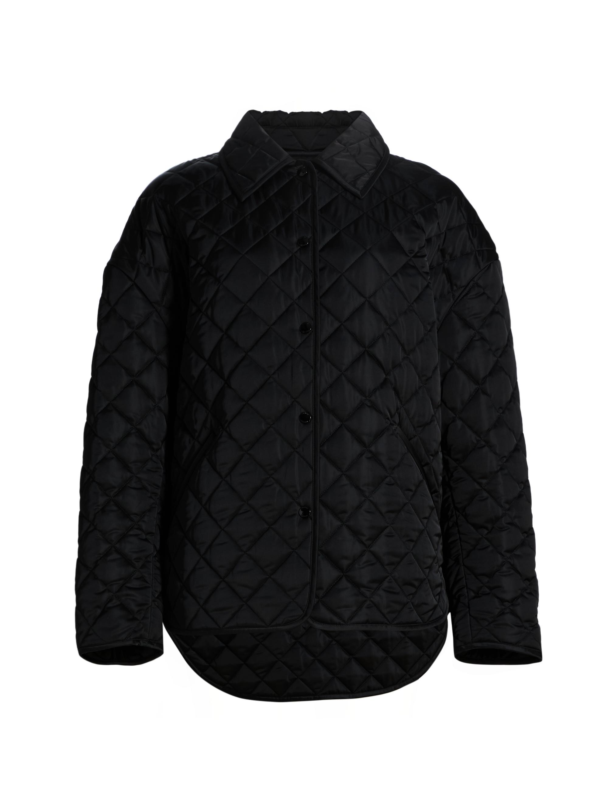 Toteme Women's Collared Quilted Jacket - Black