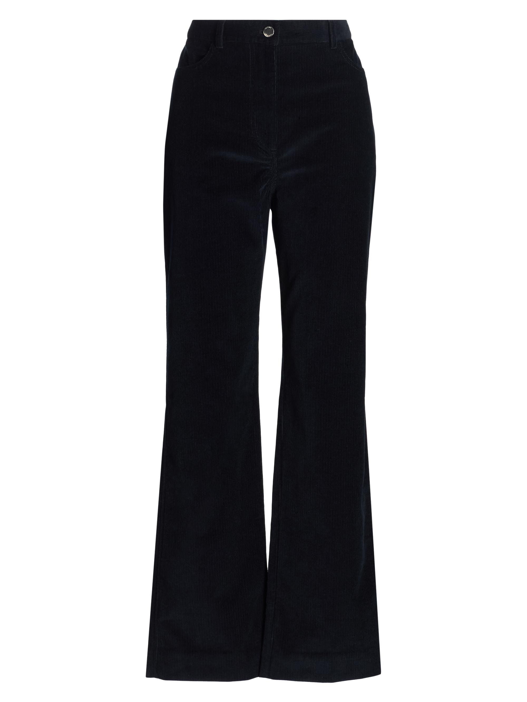 Toteme Women's Straight Corduroy Trousers - Navy