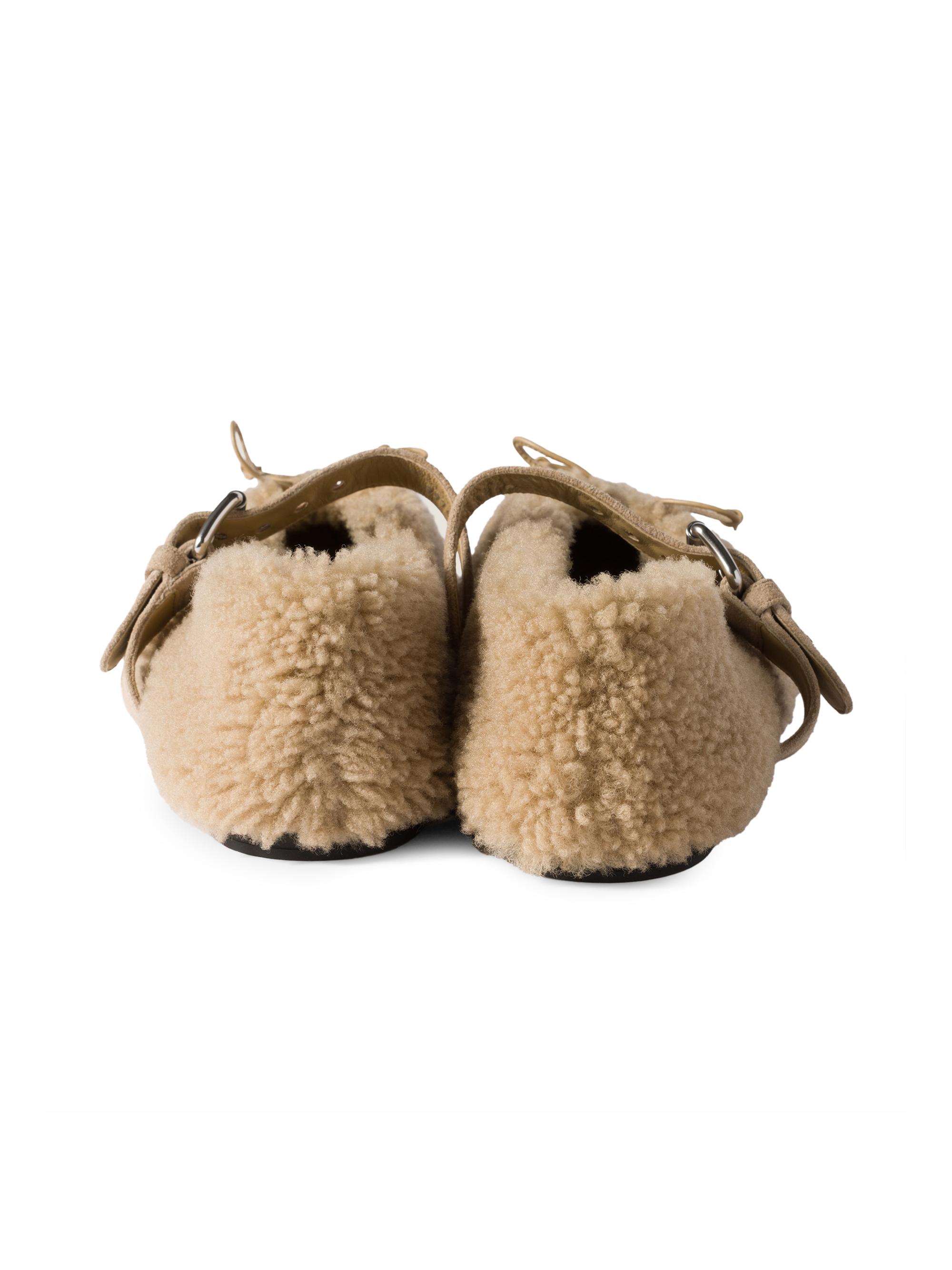 Miu Miu Shearling Ballerinas | Saks Fifth Avenue
