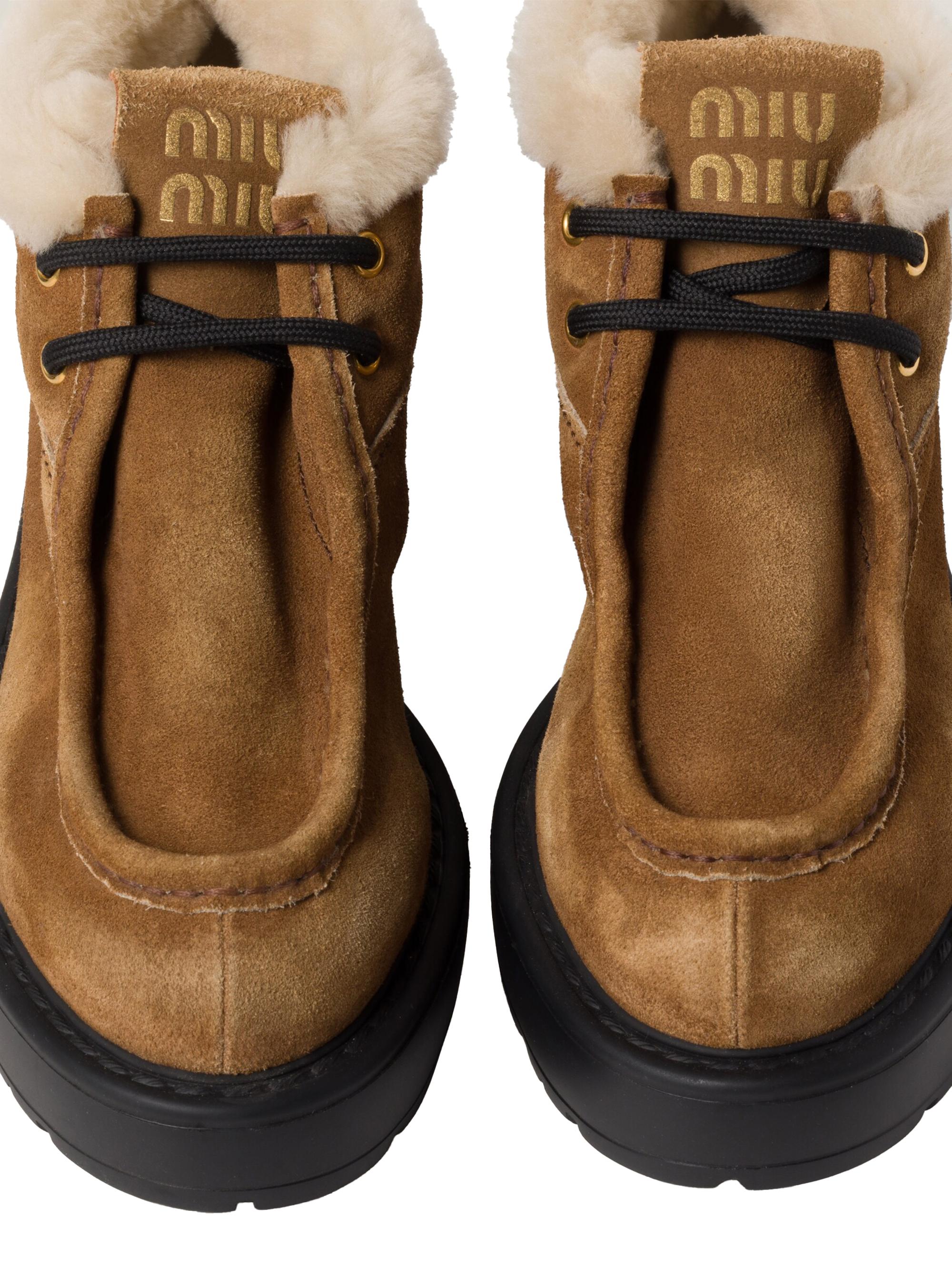 Miu Miu Faded Suede Booties | Saks Fifth Avenue