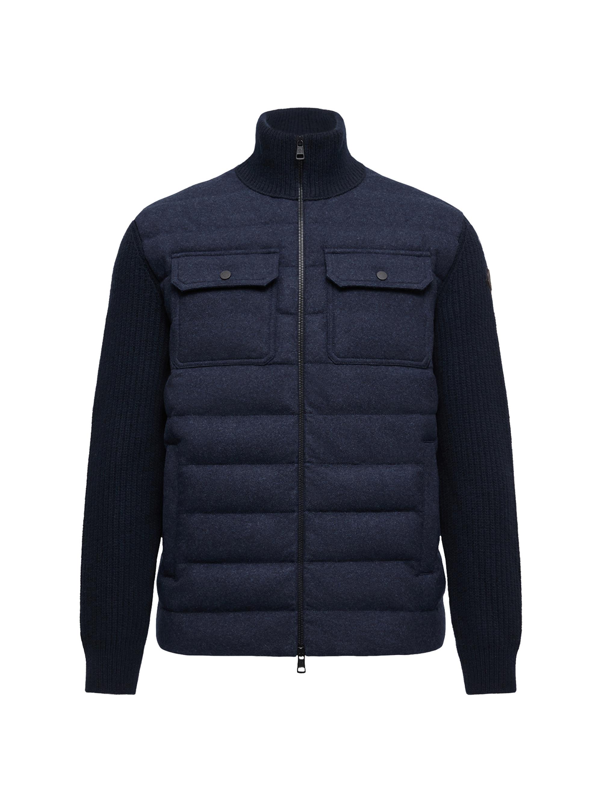 モンクレール Padded Wool Cardigan ダウンニット Moncler Padded Wool Down Cardigan | Saks Fifth Avenue