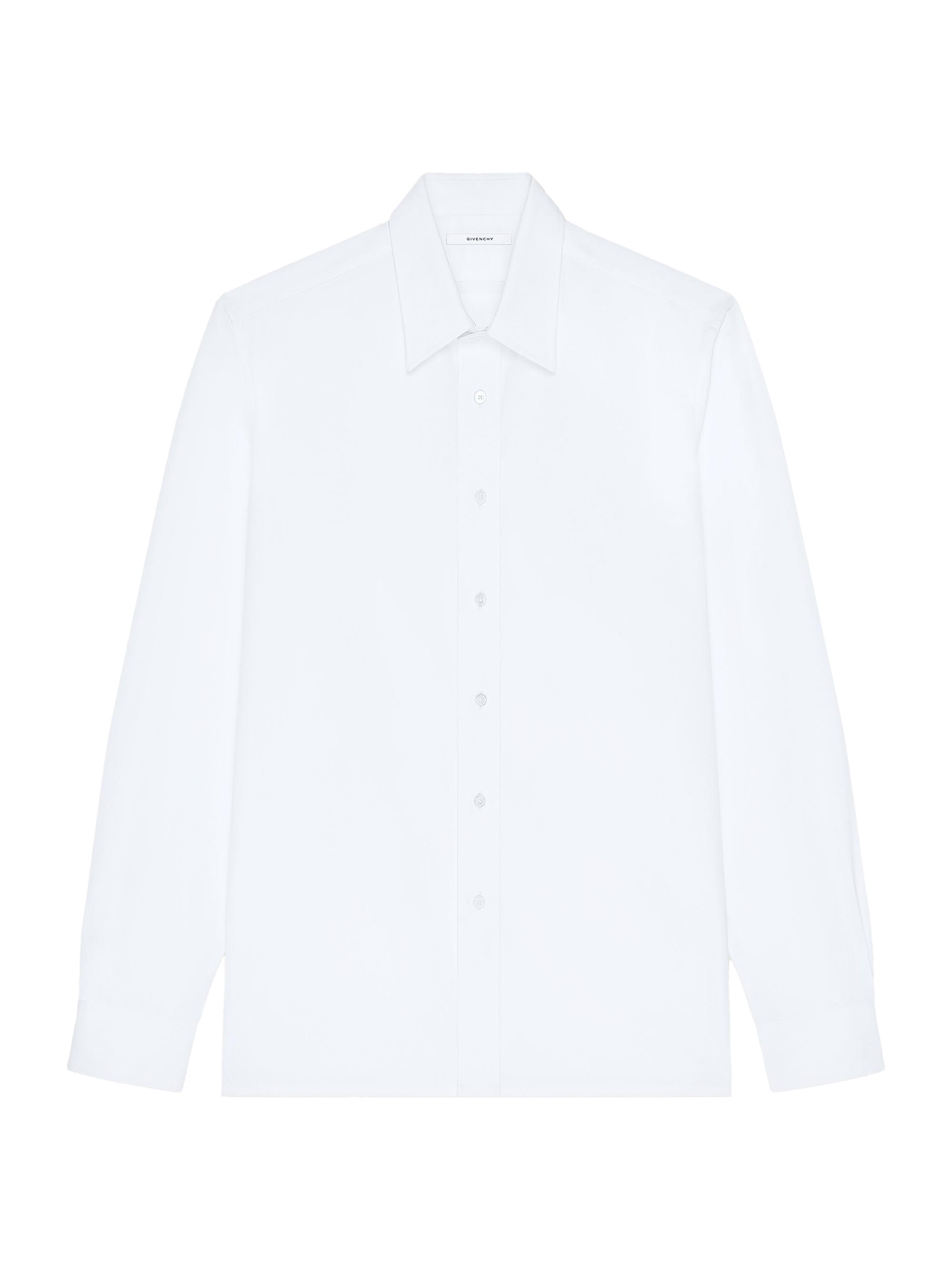Givenchy Men's Shirt in Poplin with Clapperboard Print - White