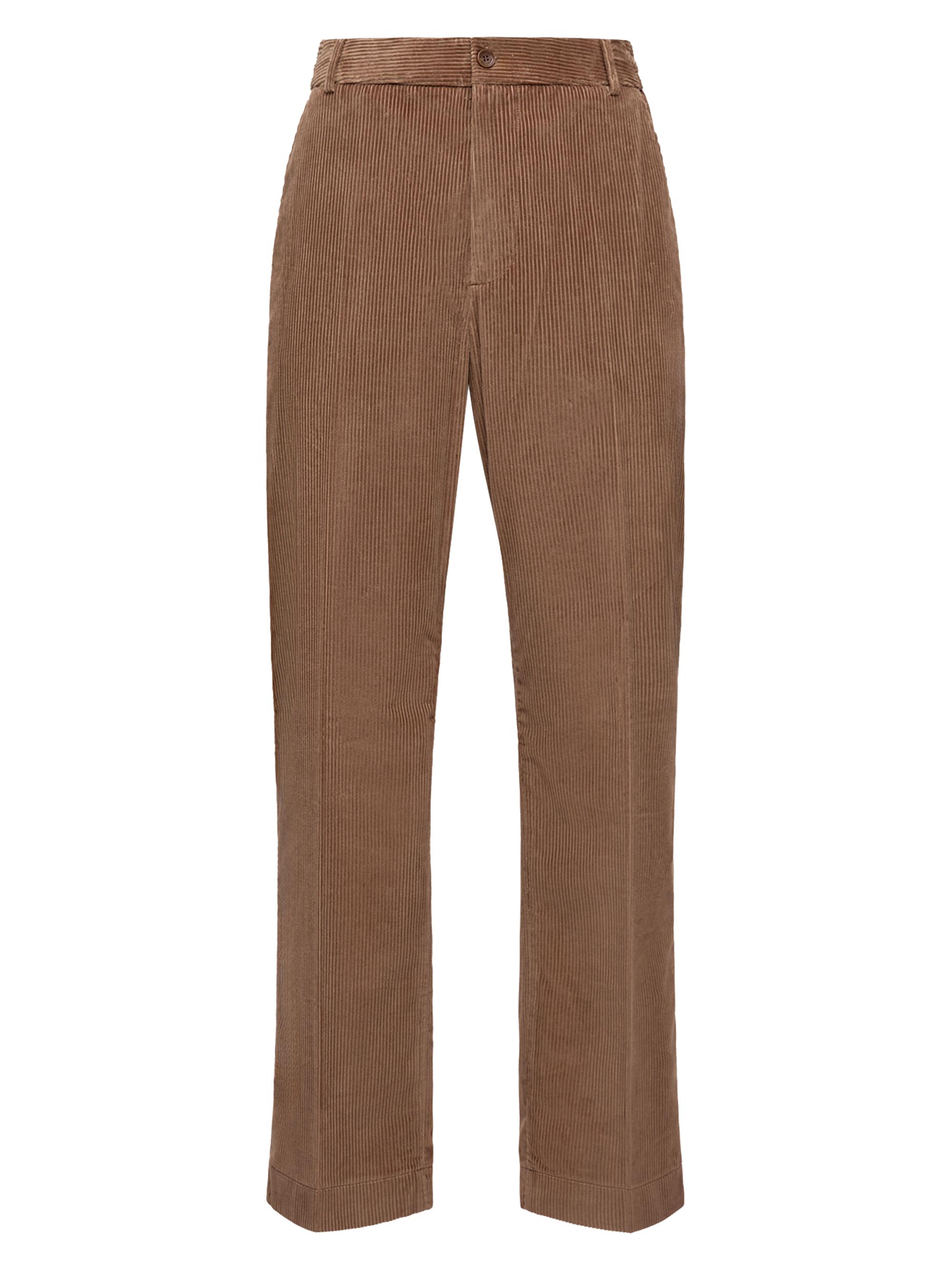 Moncler Men's Pants in Corduroy - Brown