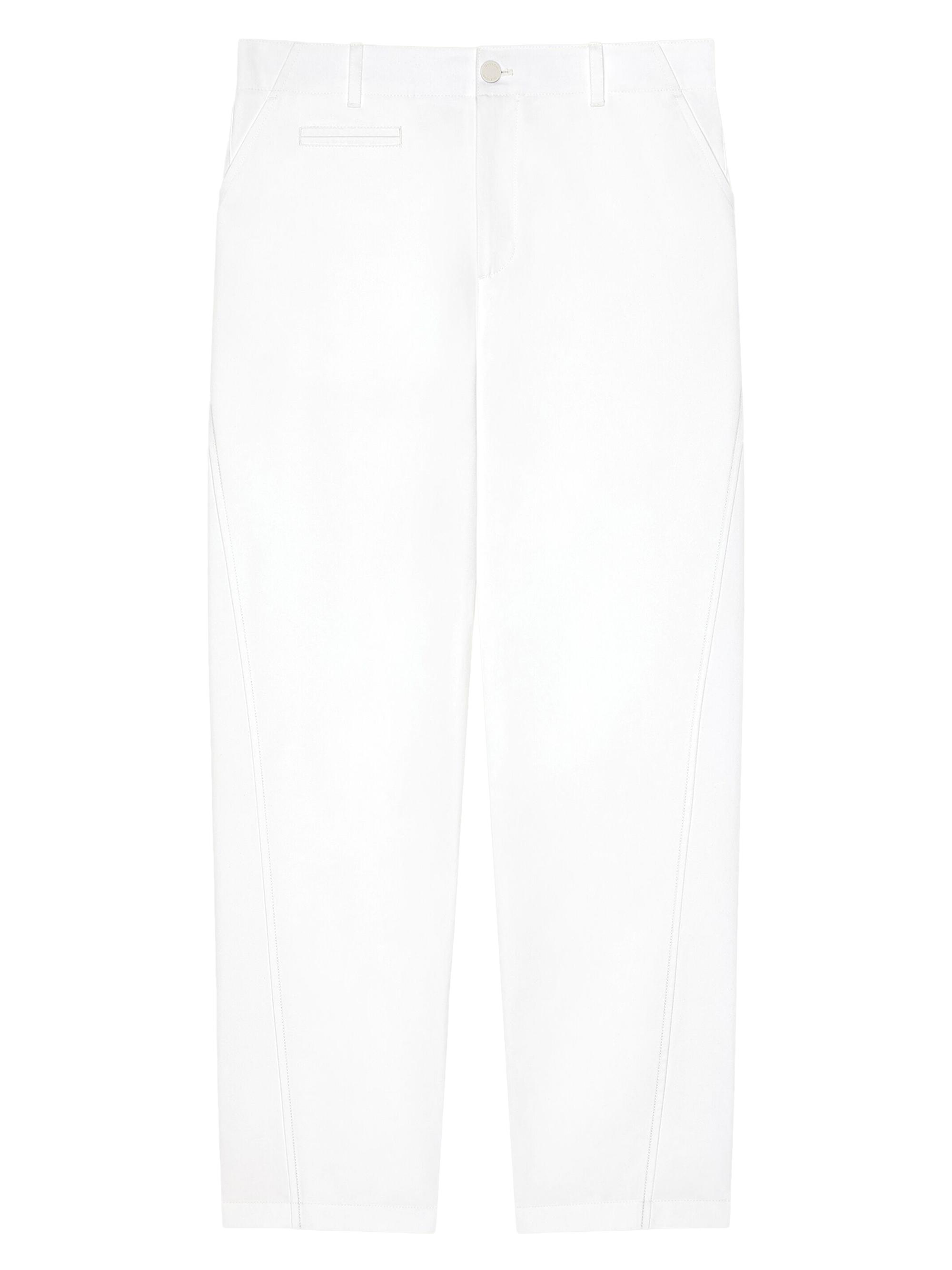 Givenchy Men's Fitted Chino Trousers in Cotton - White