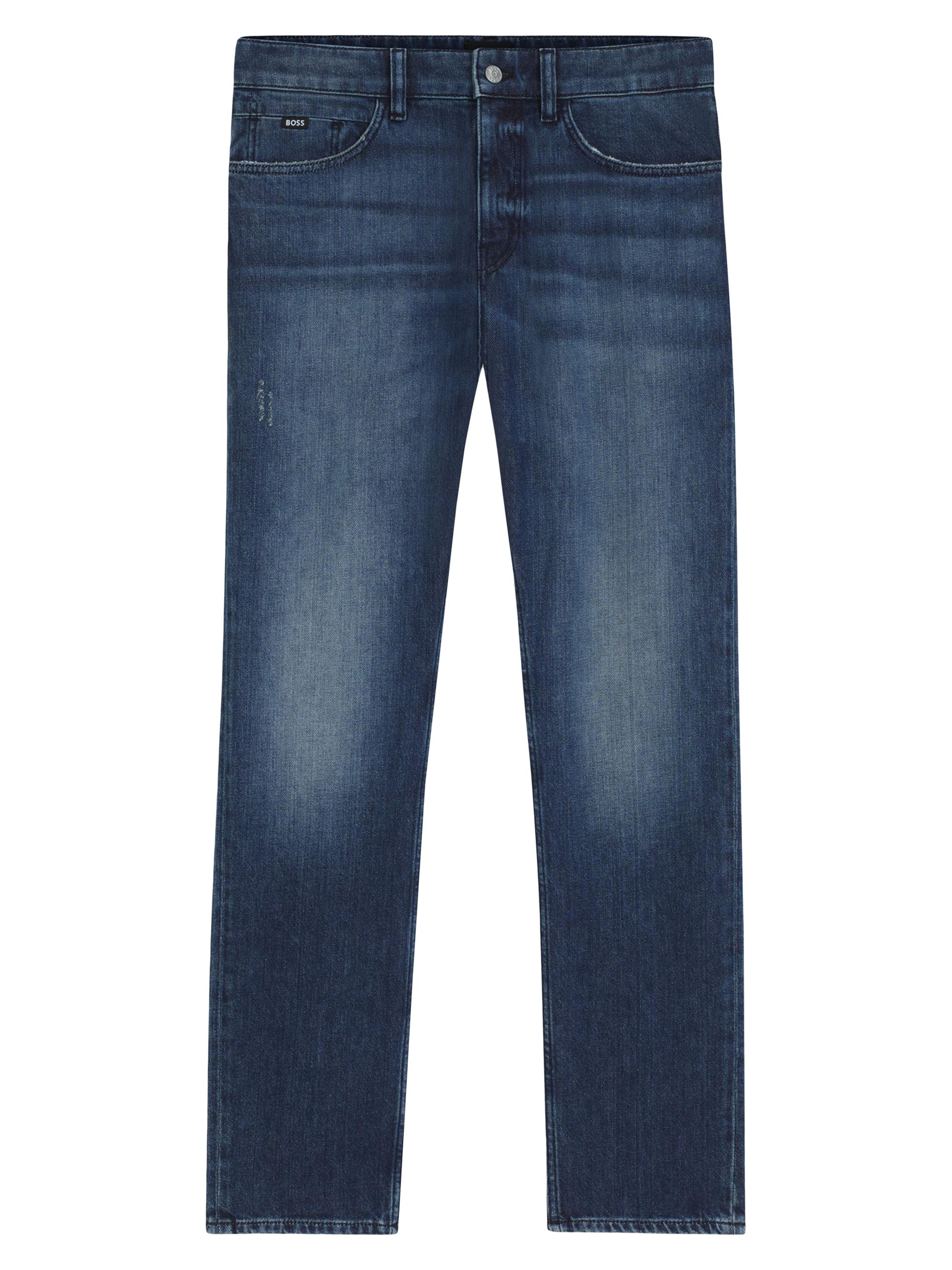 BOSS Men's Delaware Slim-Fit Jeans in Mechanical-Stretch Denim - Blue