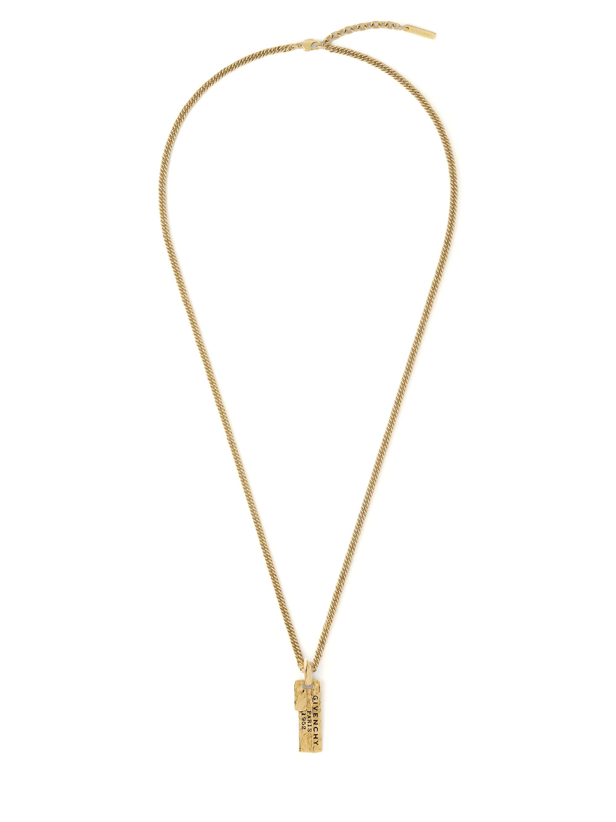 Givenchy Women's Tape Necklace in Metal and Enamel - Antic Golden