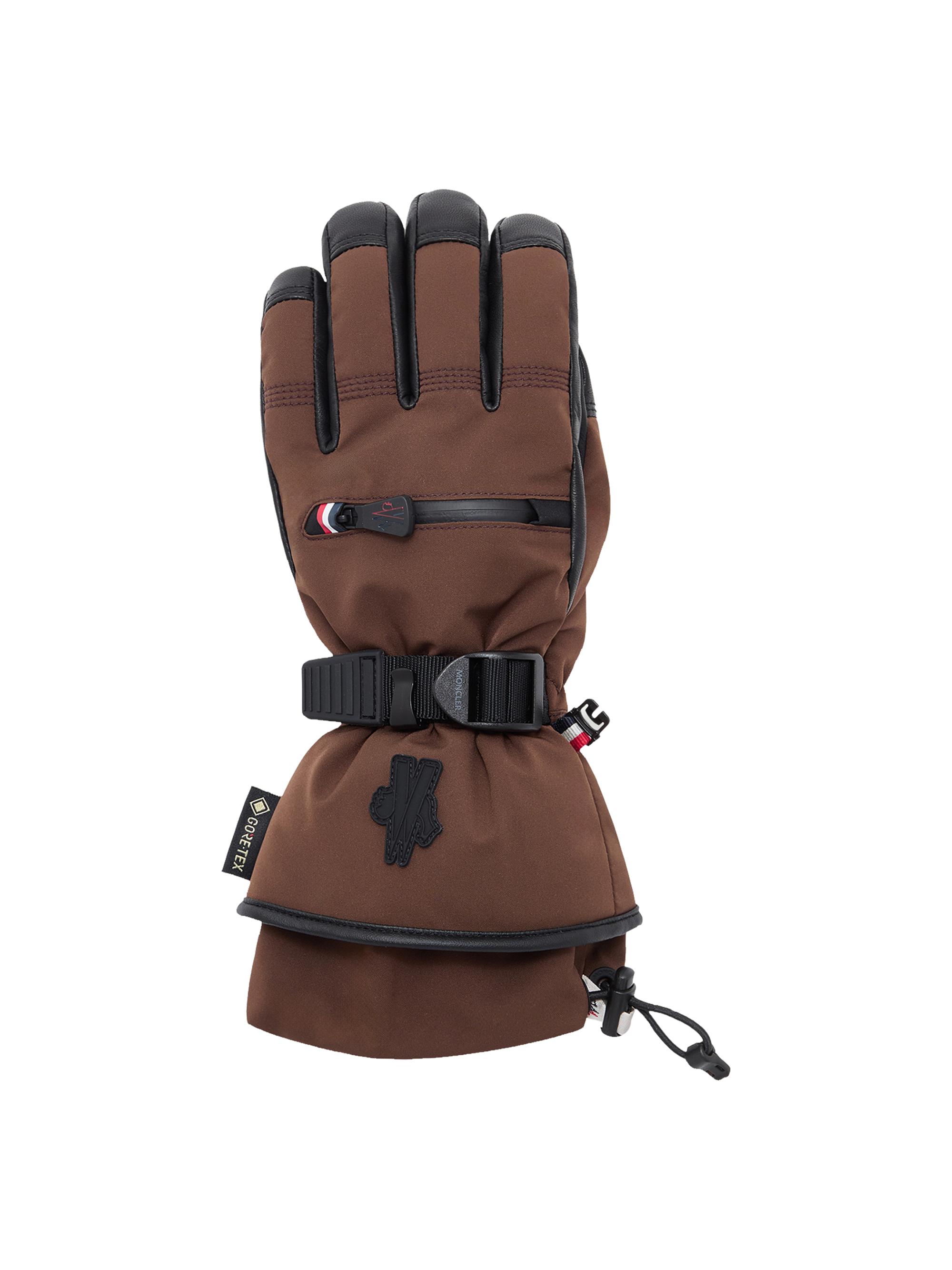 Moncler Grenoble Women's Down Filled Gloves - Brown