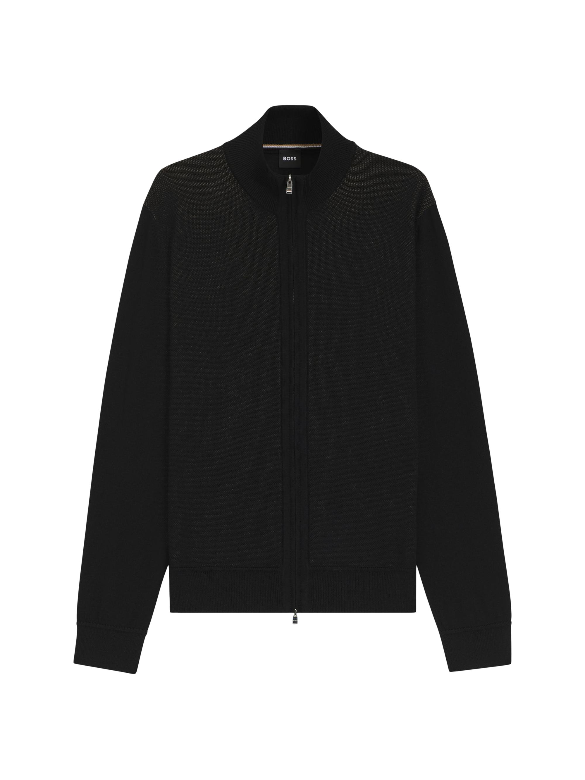 Vince Wool Piqué Zip-Front Cardigan | Saks Fifth Avenue