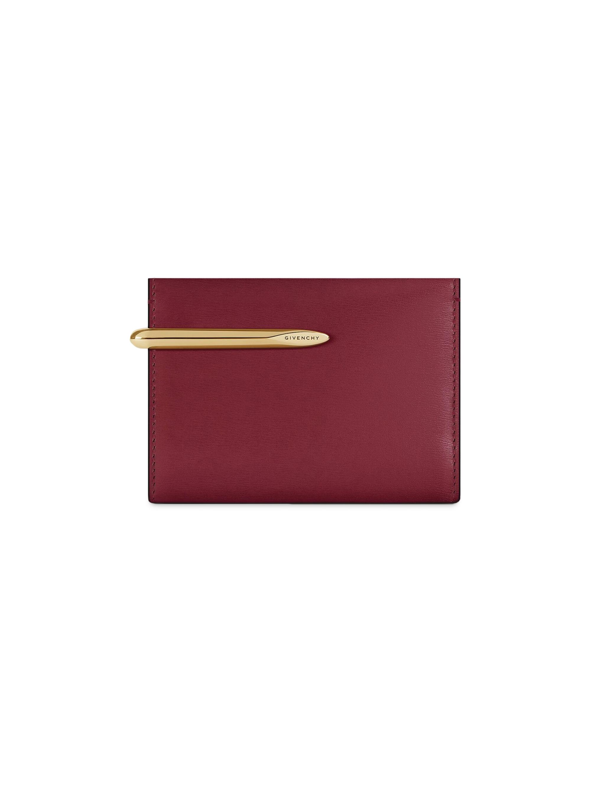 Givenchy Women's Pinch Wallet in Leather - Burgundy