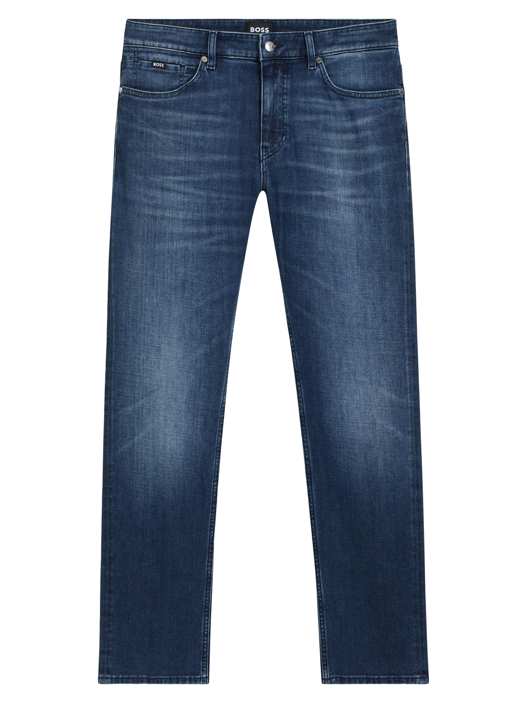 BOSS Men's Delaware Slim-Fit Jeans in Comfort-Stretch Denim - Blue