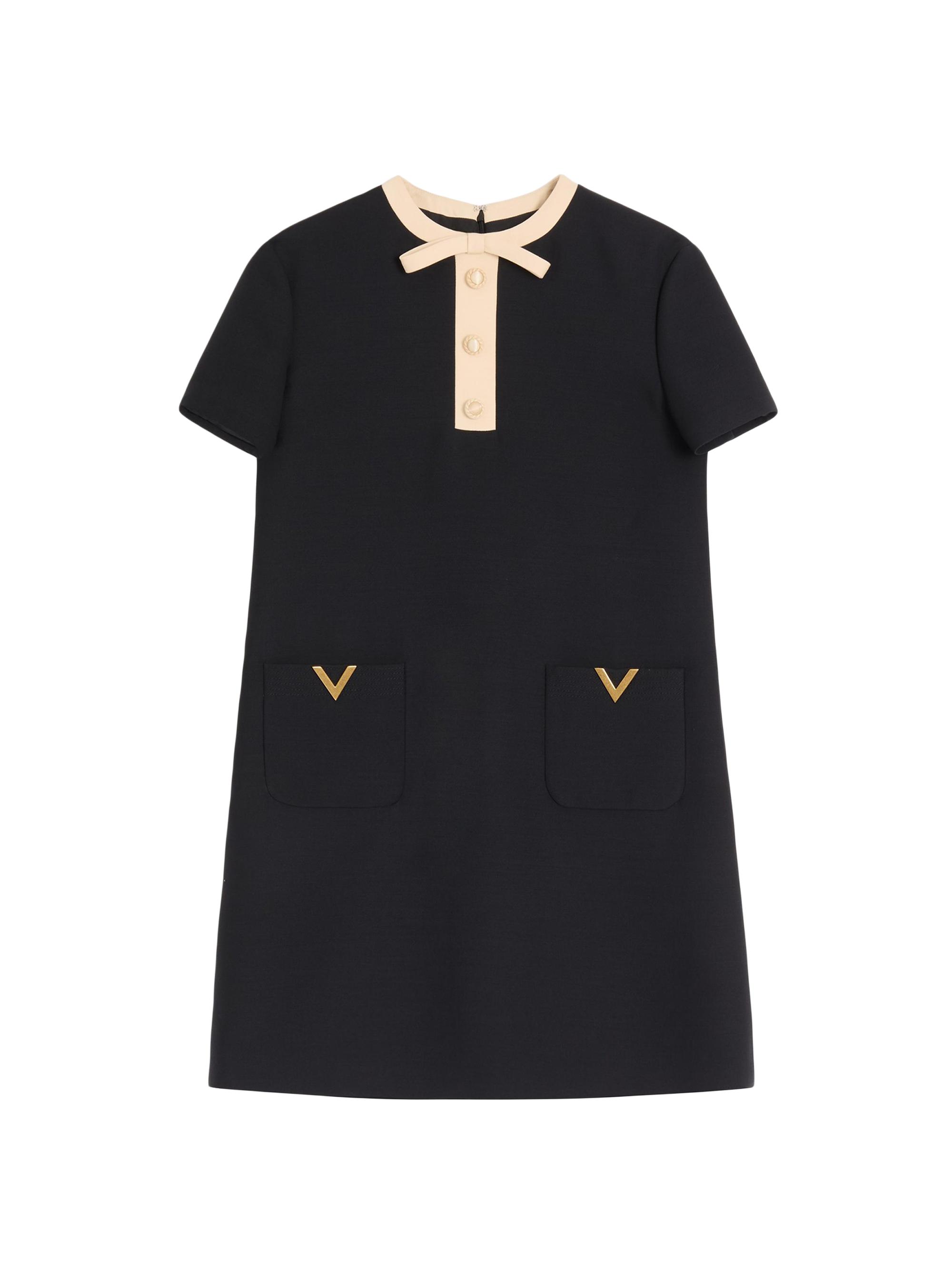 Valentino Garavani Women's Crepe Couture Short Dress - Black Birch