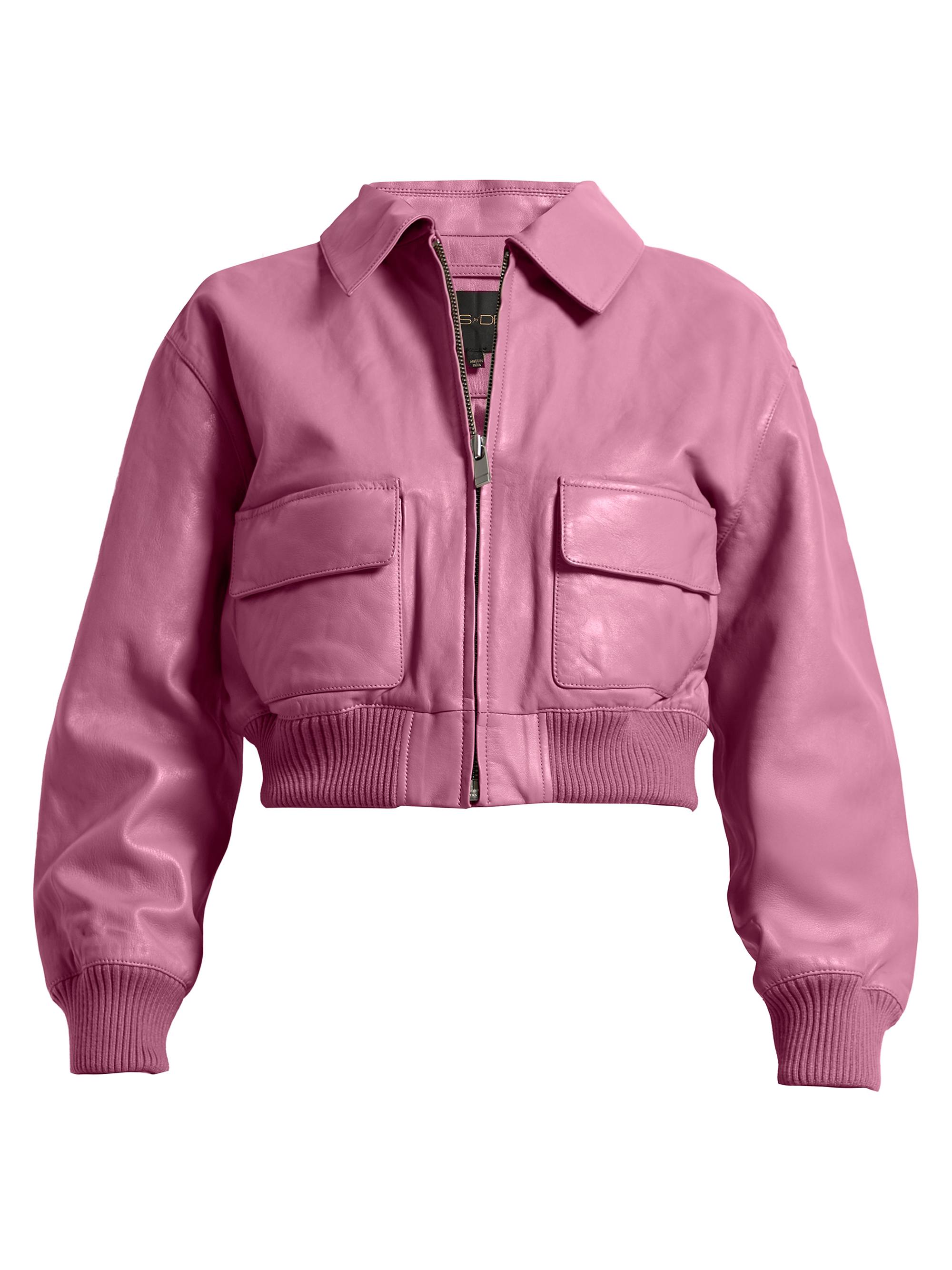 AS by DF Women's Florence Leather Bomber Jacket - Mauve