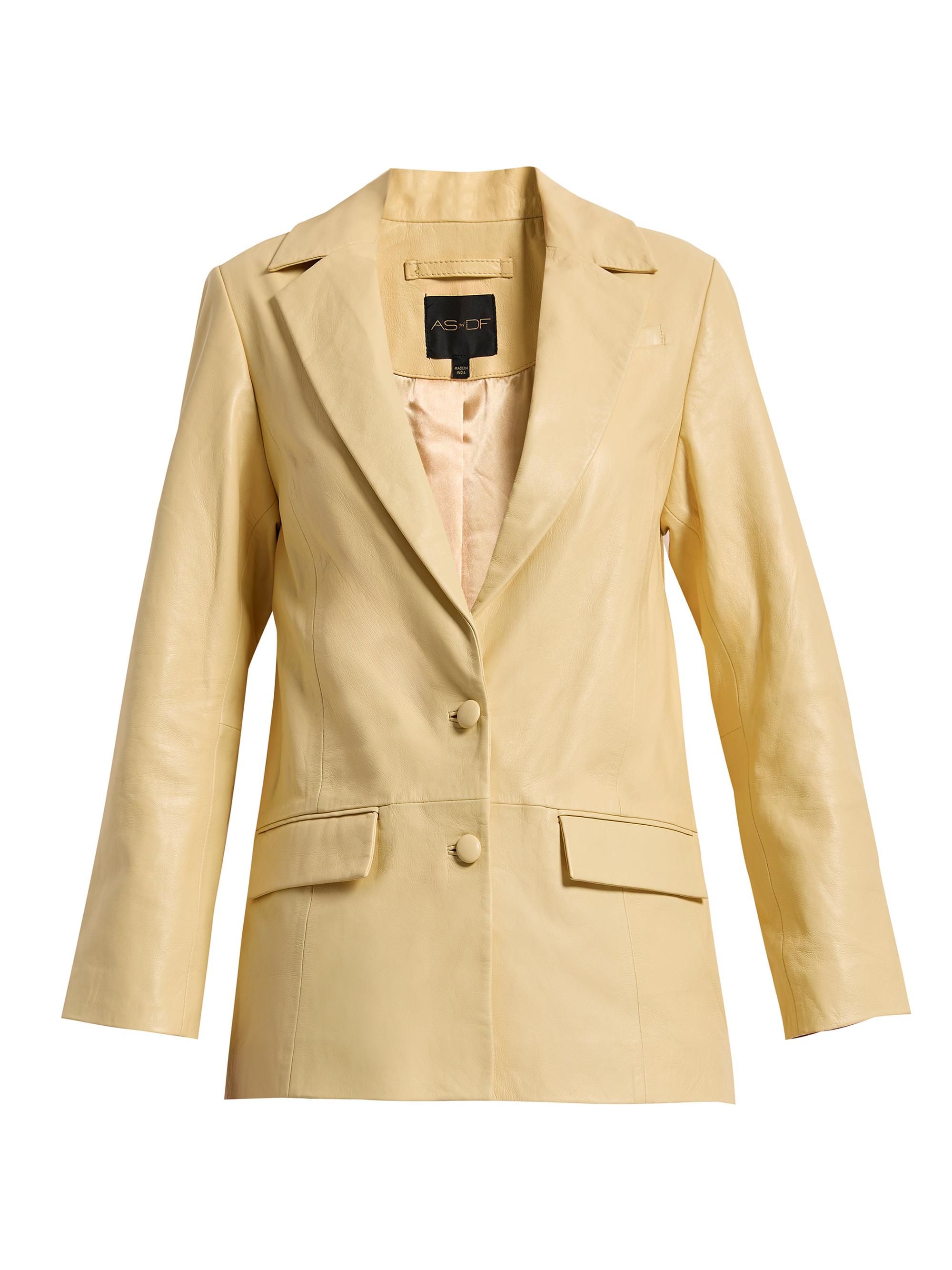 AS by DF Women's Willow Leather Blazer - Butter
