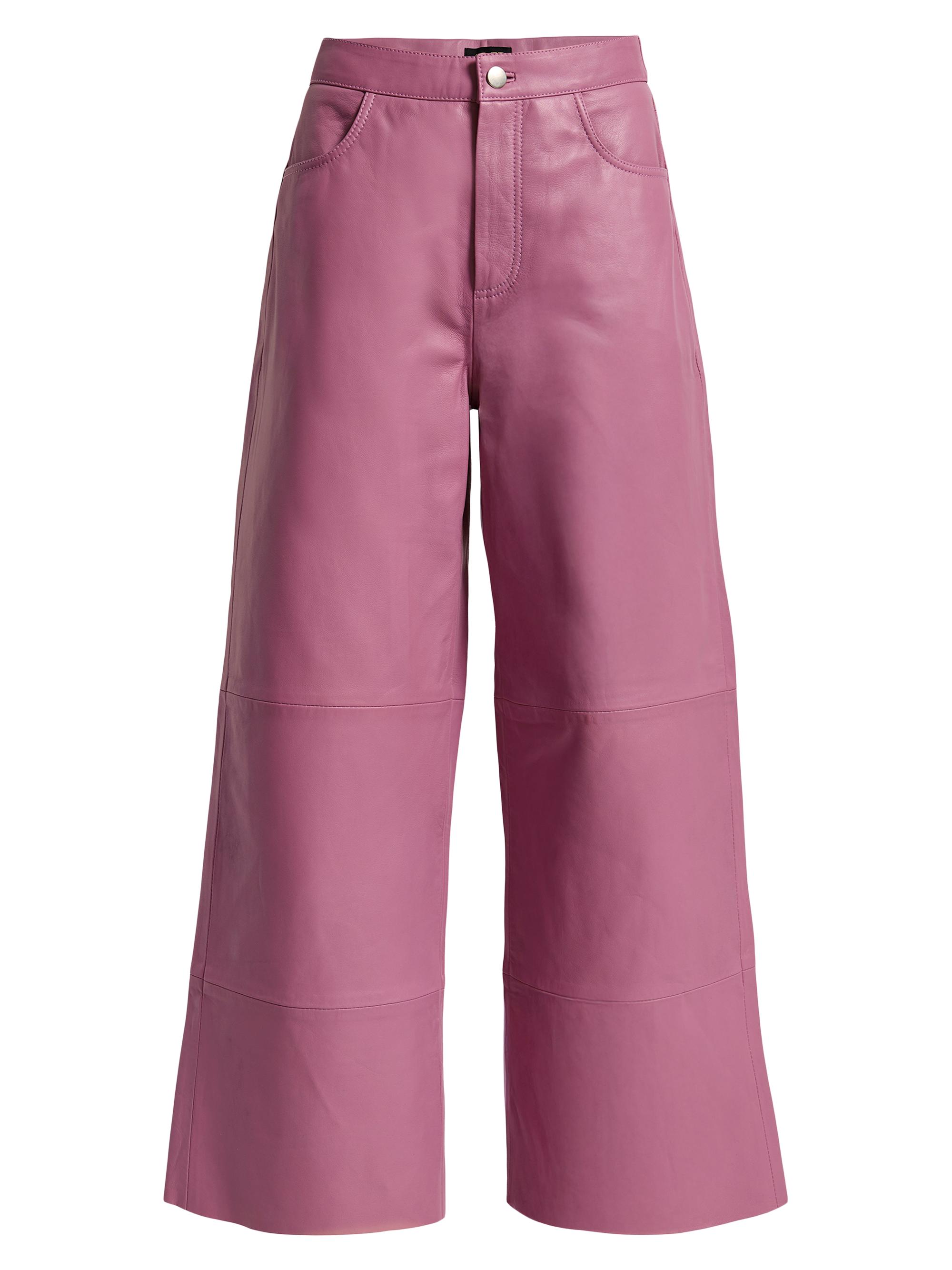 Ronny Kobo Viviane Croc-Embossed Faux-Leather Pants | Saks Fifth