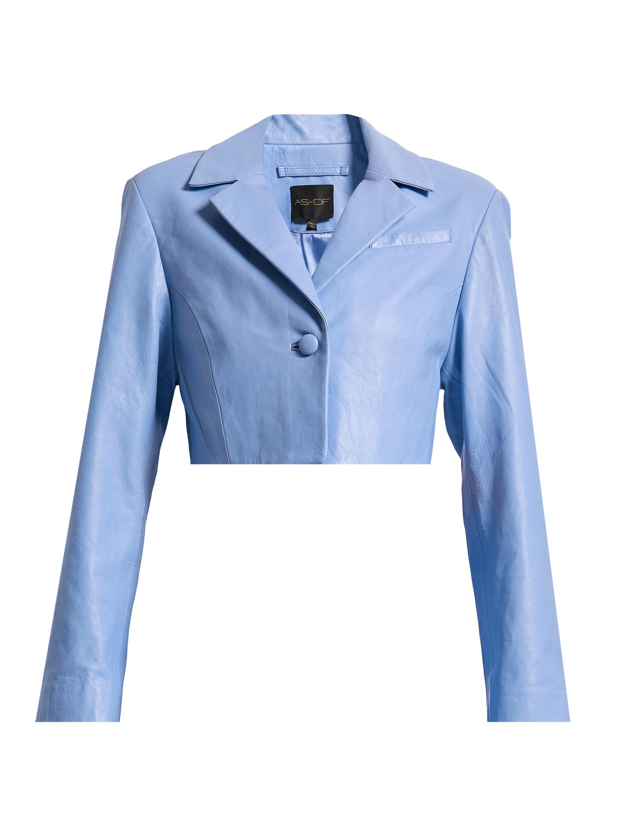 AS by DF Women's Poppy Leather Blazer - Provence Blue