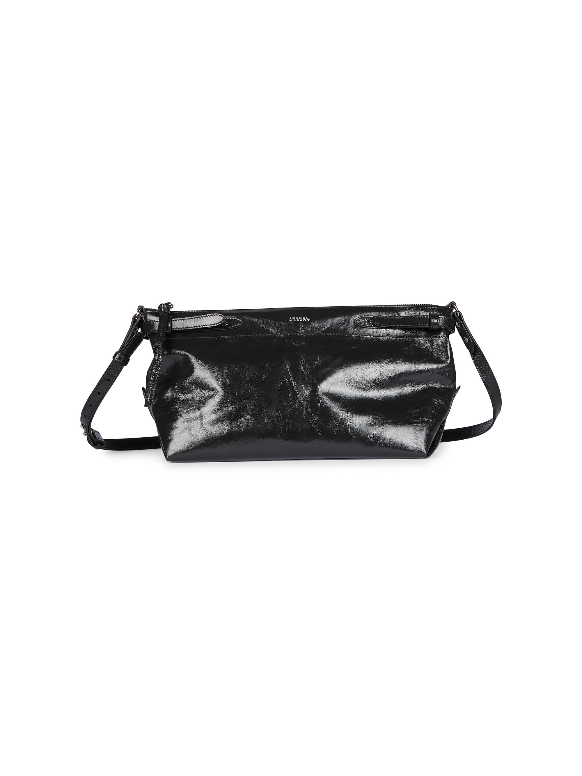 Isabel Marant Women's Winna Day Leather Shoulder Bag - Black
