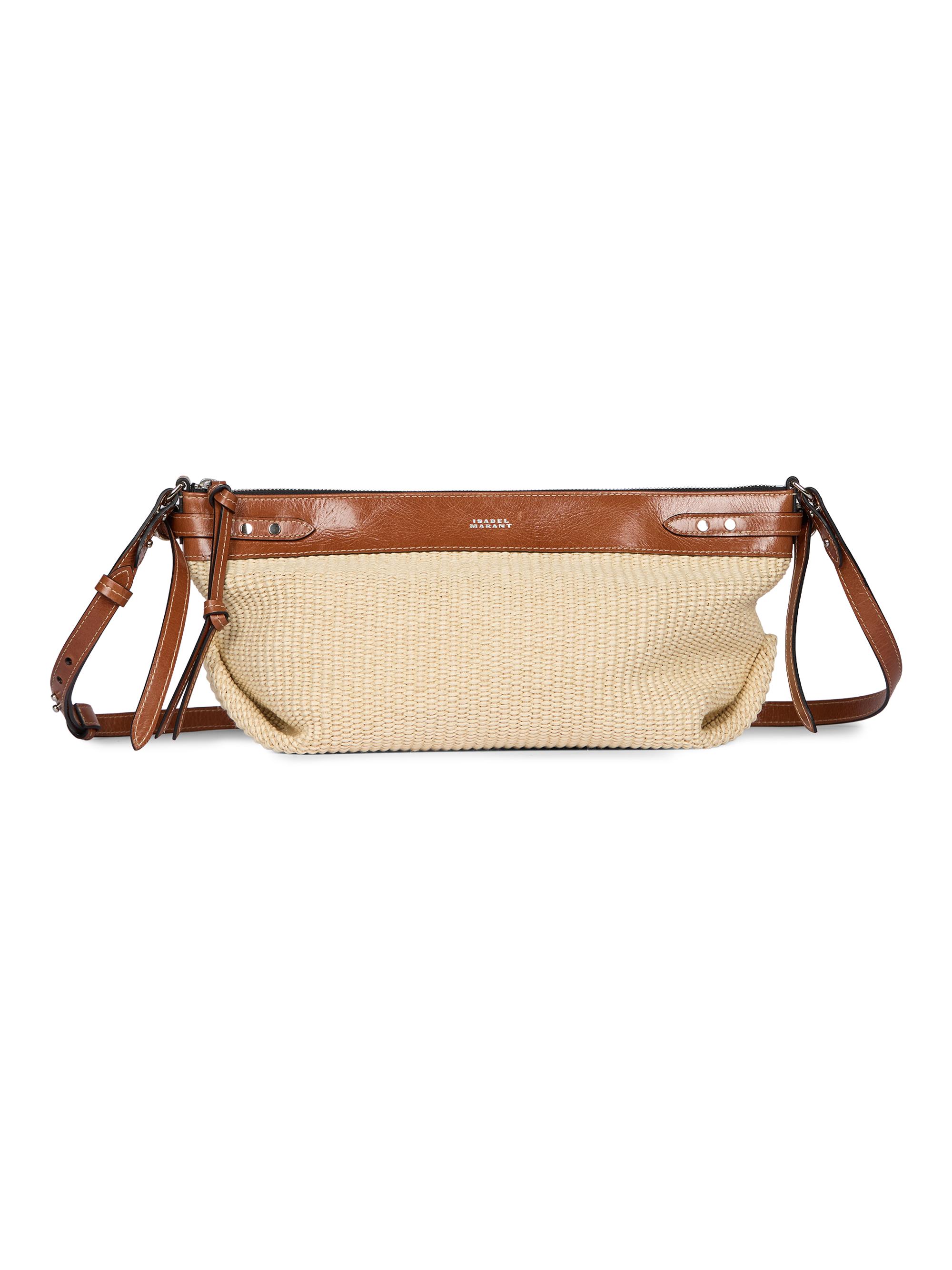Isabel Marant Women's Winna Day Raffia Shoulder Bag - Natural Cognac