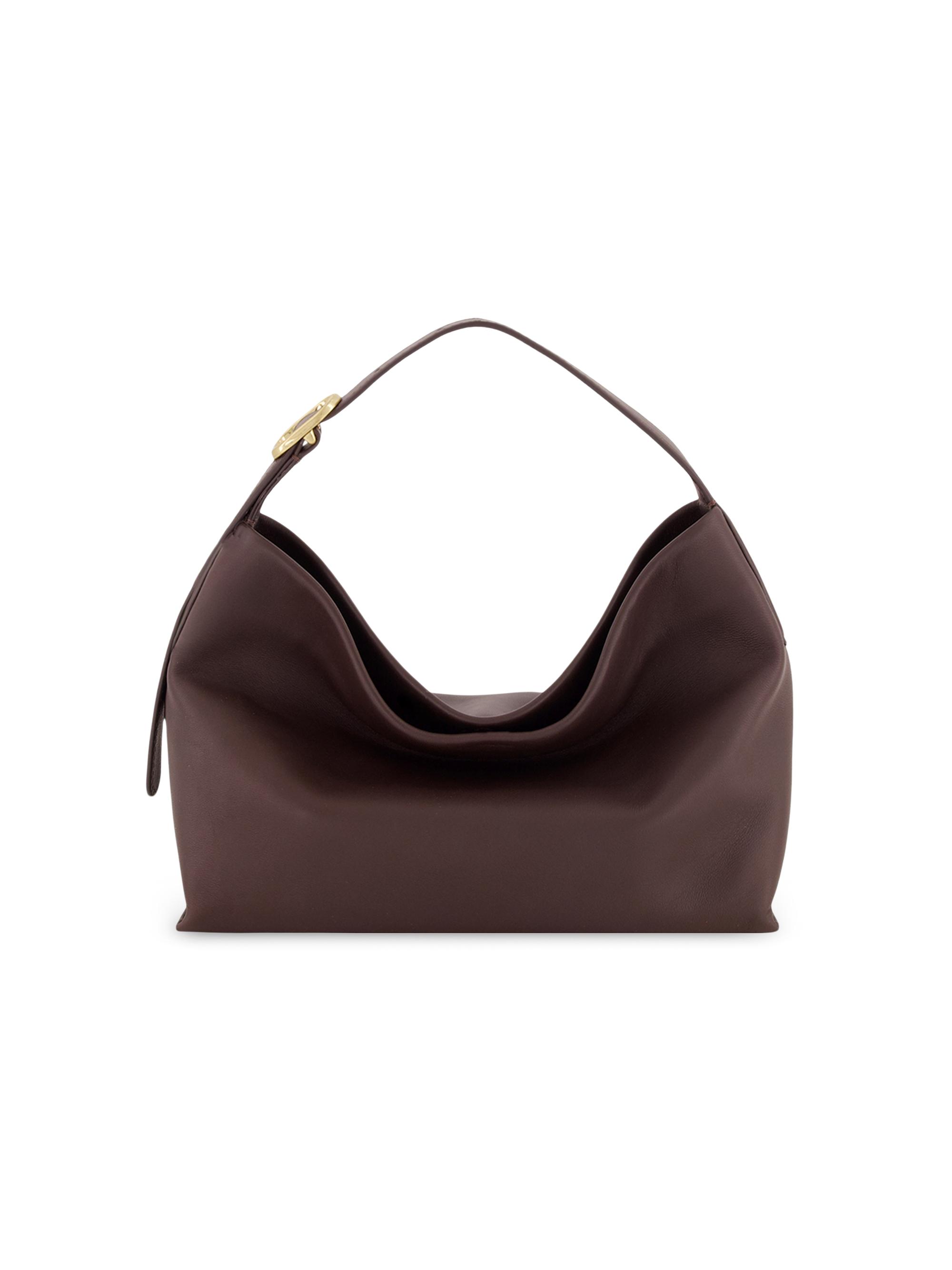 Vince Women's  Plonge Vivian Leather Hobo Bag - Black Cherry