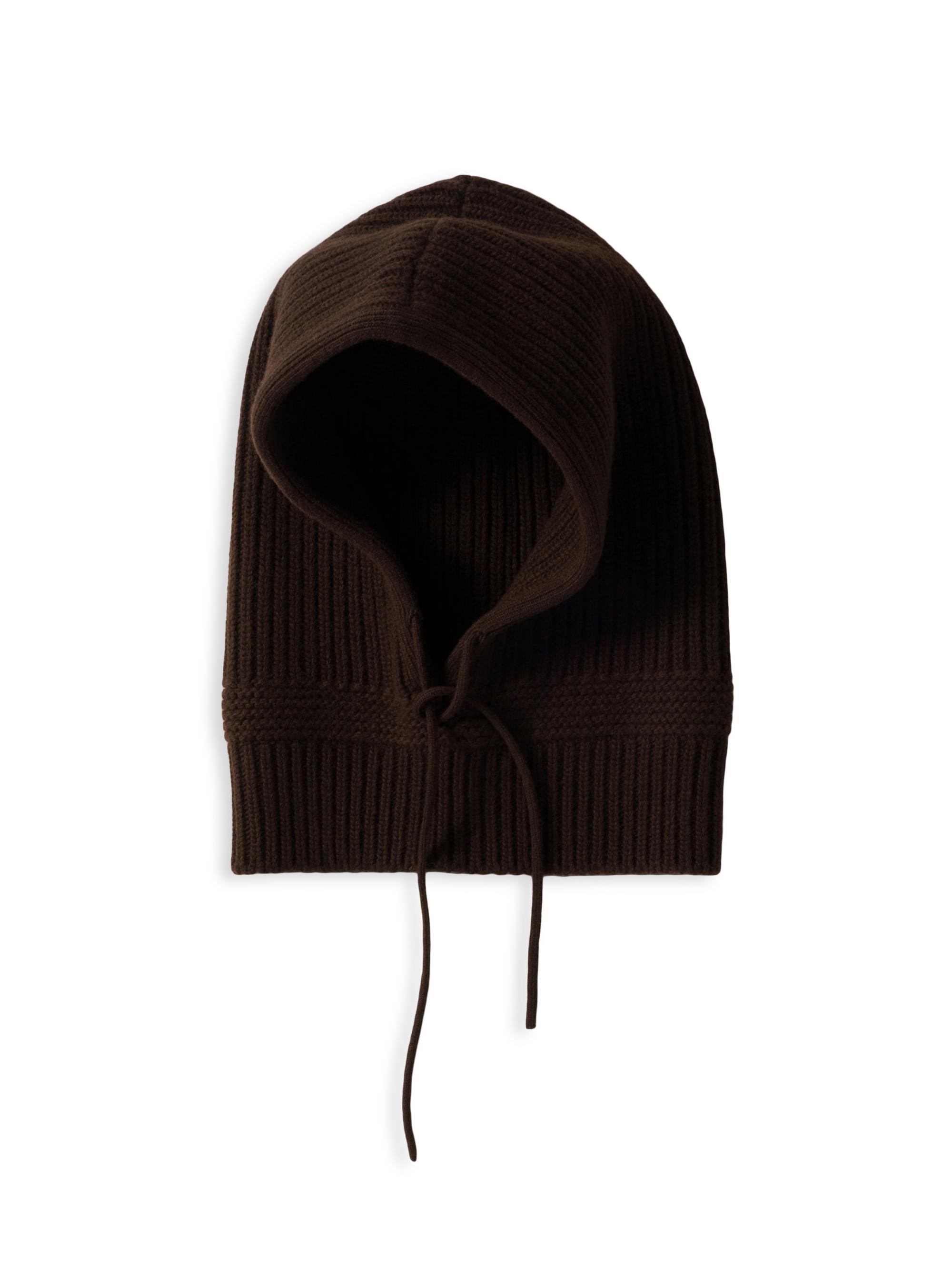 Miu Miu Women's Wool and Cashmere Knit Hood - Brown